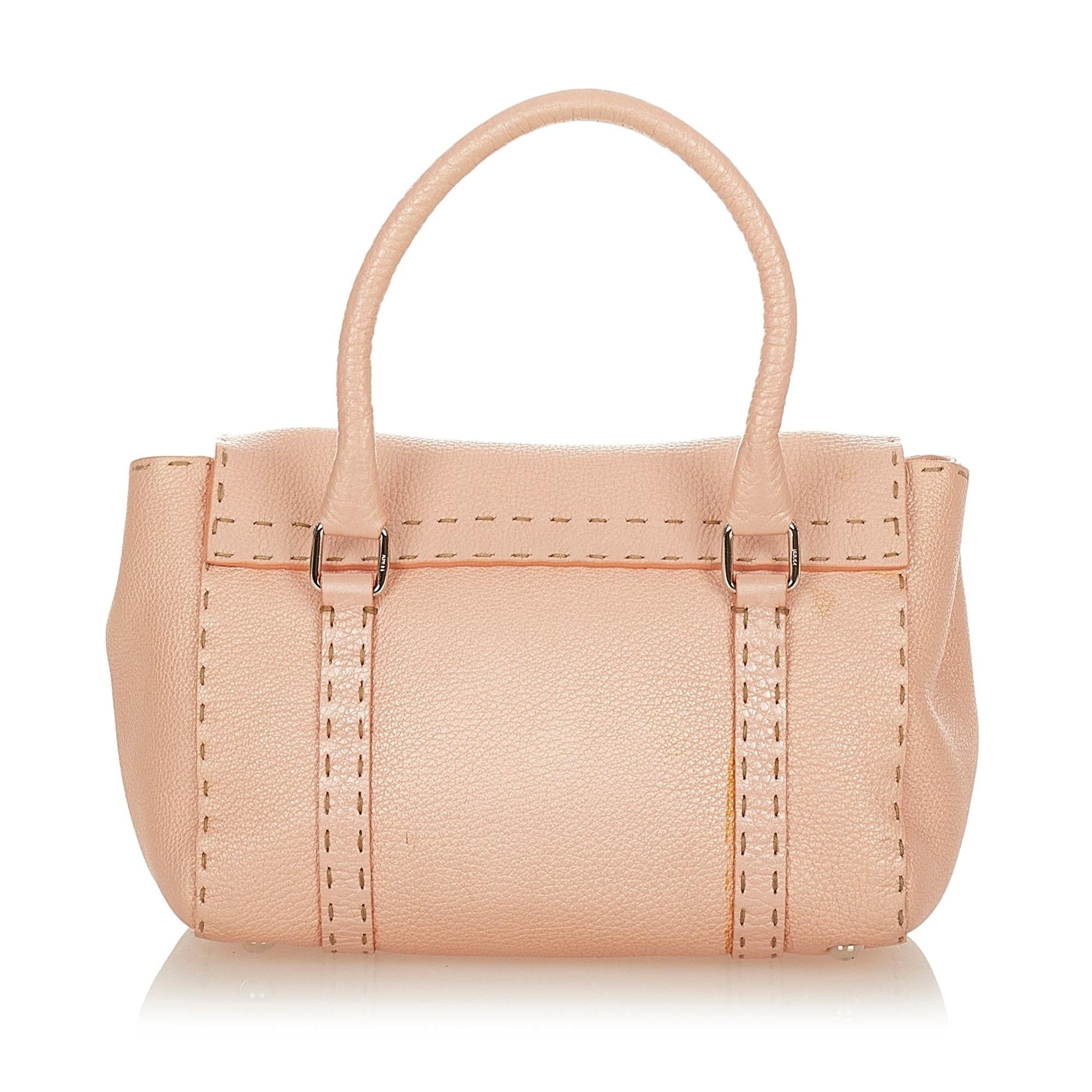 Fendi Selleria Linda Handbag Shg Leather Mini Satchel Bag Handbag Shg 26702