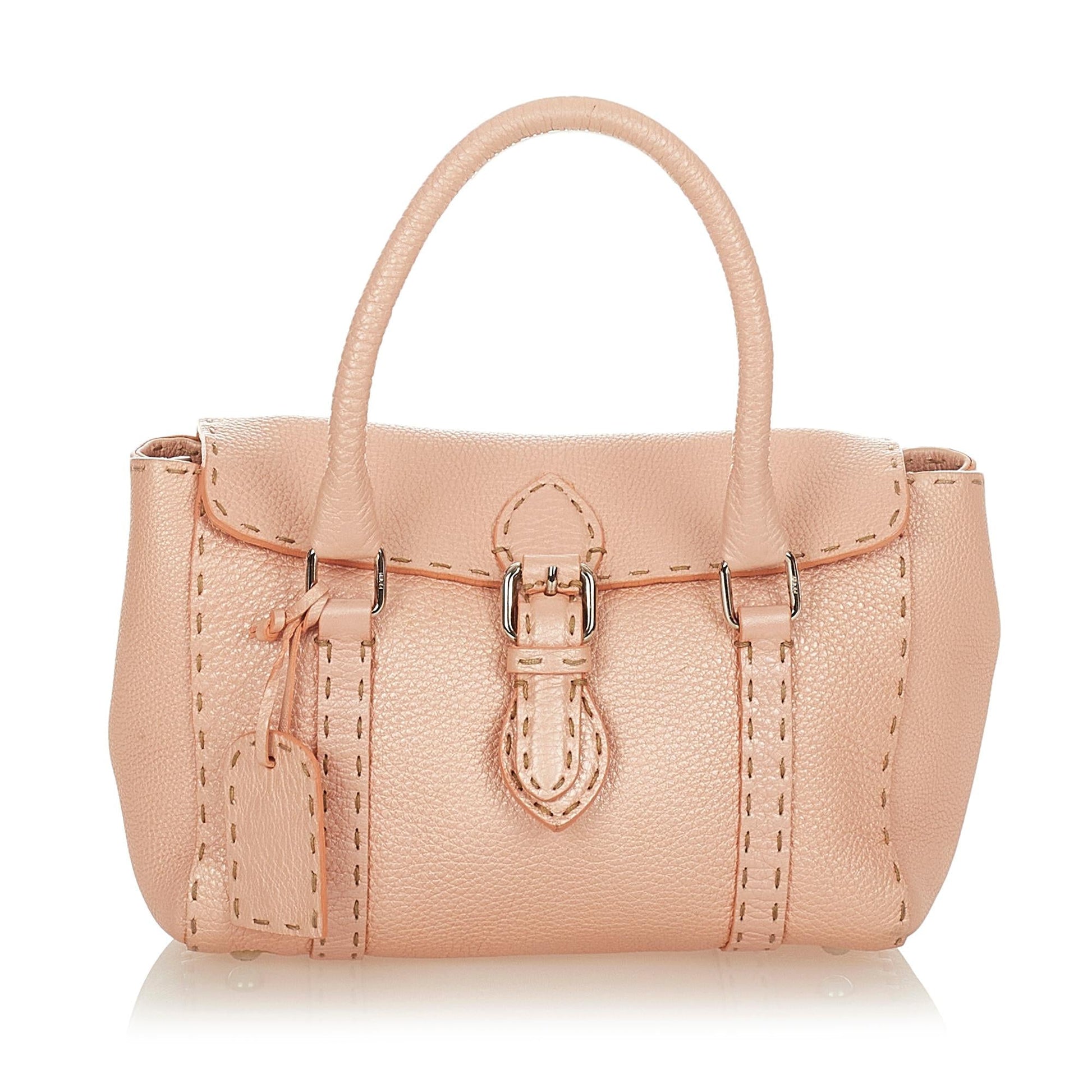 Fendi Selleria Linda Handbag Shg Leather Mini Satchel Bag Handbag Shg 26702