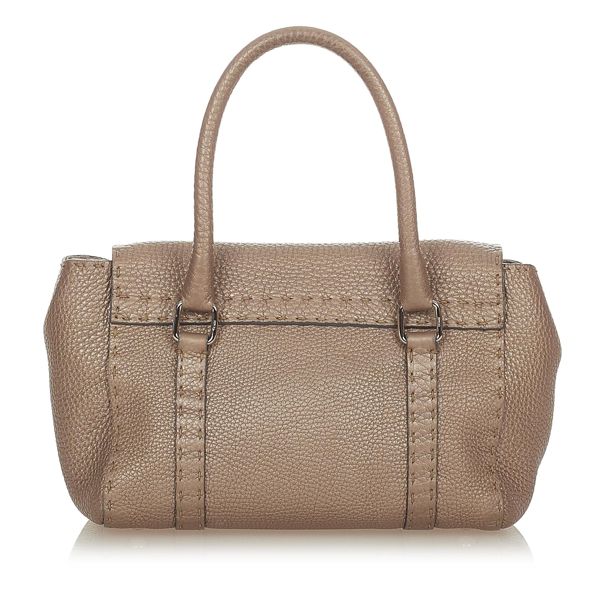 Fendi Selleria Linda Handbag Shg Leather Mini Satchel Bag Handbag Shg 31781
