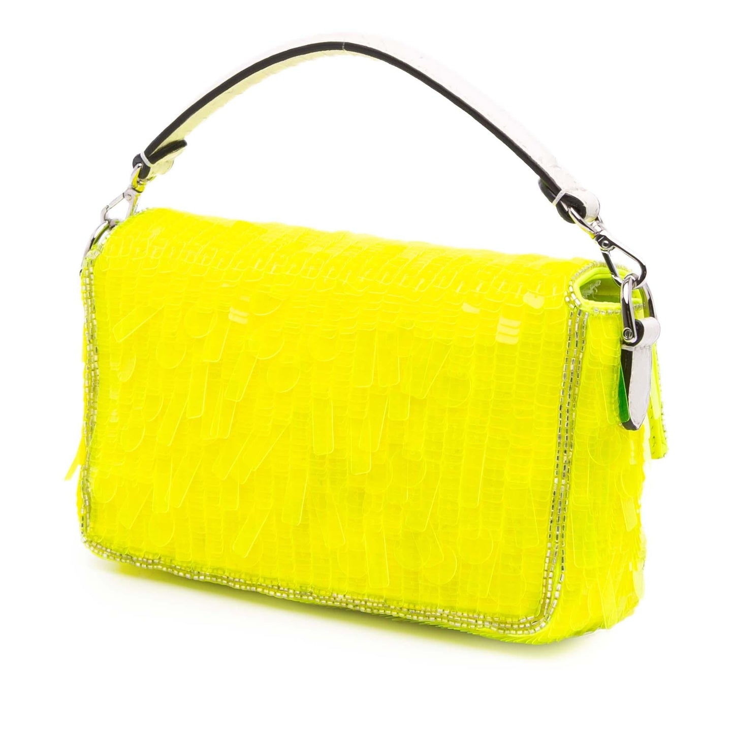 Fendi Transparent Paillettes Elaphe Baguette Satchel Mini Satchel Bag