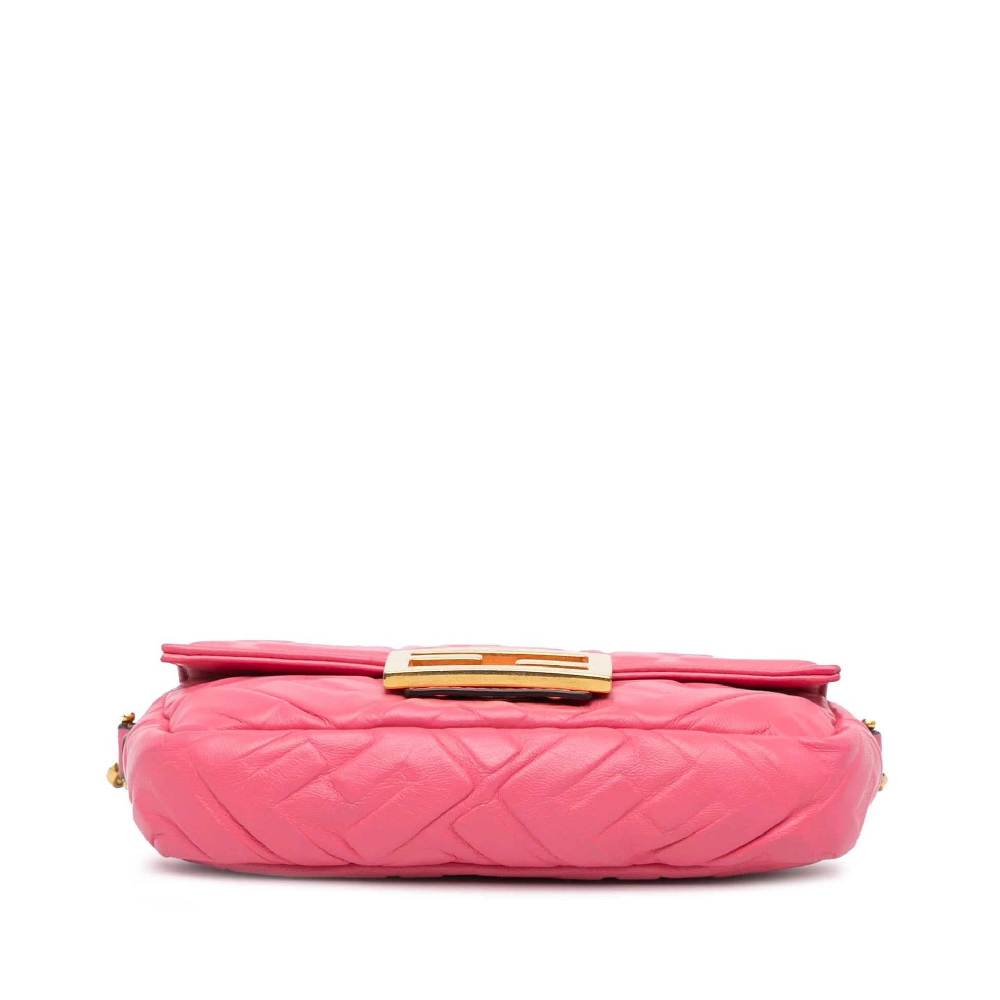 Fendi Zucca Baguette Satchel Shg 5Trhe0 Mini Embossed Satchel Bag