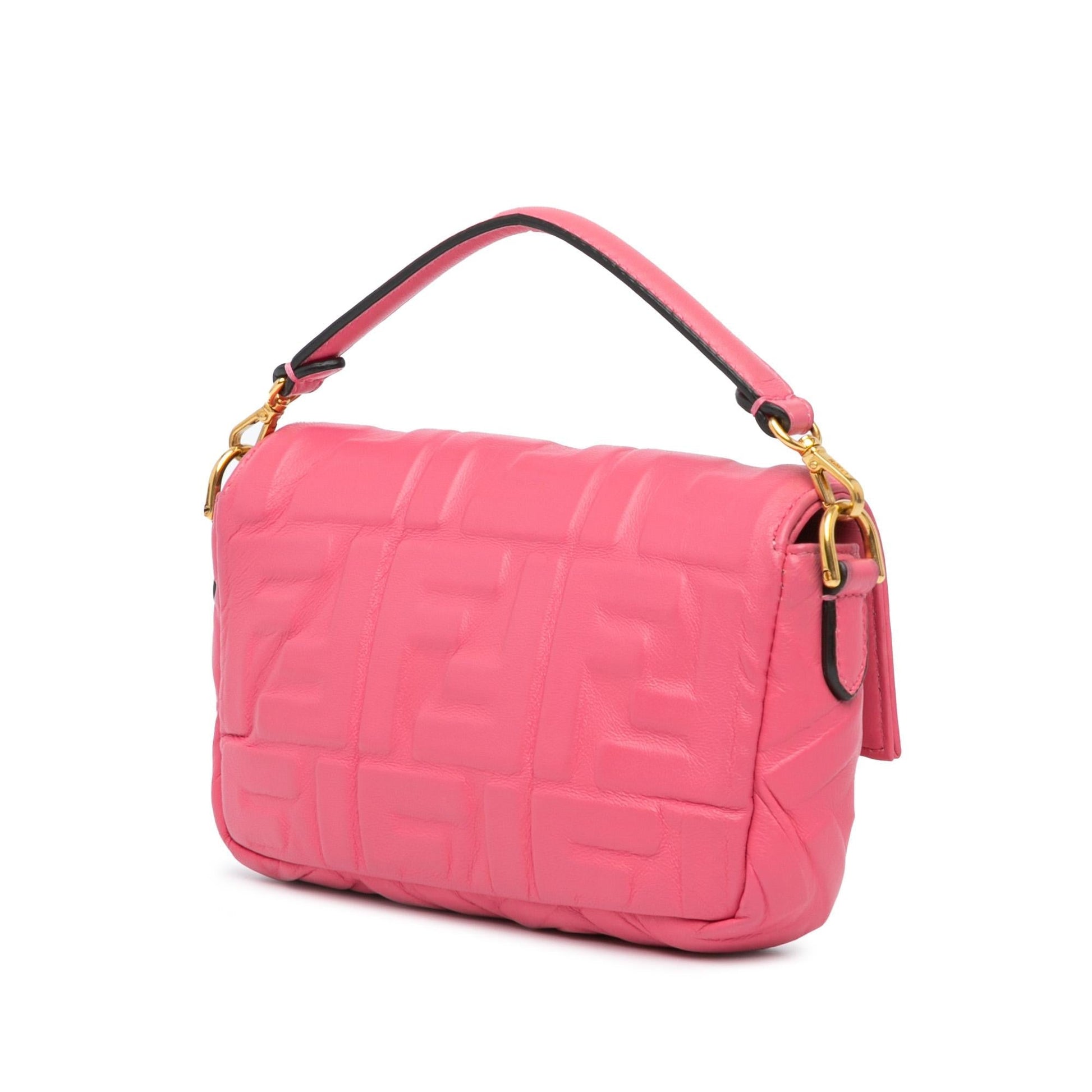 Fendi Zucca Baguette Satchel Shg 5Trhe0 Mini Embossed Satchel Bag