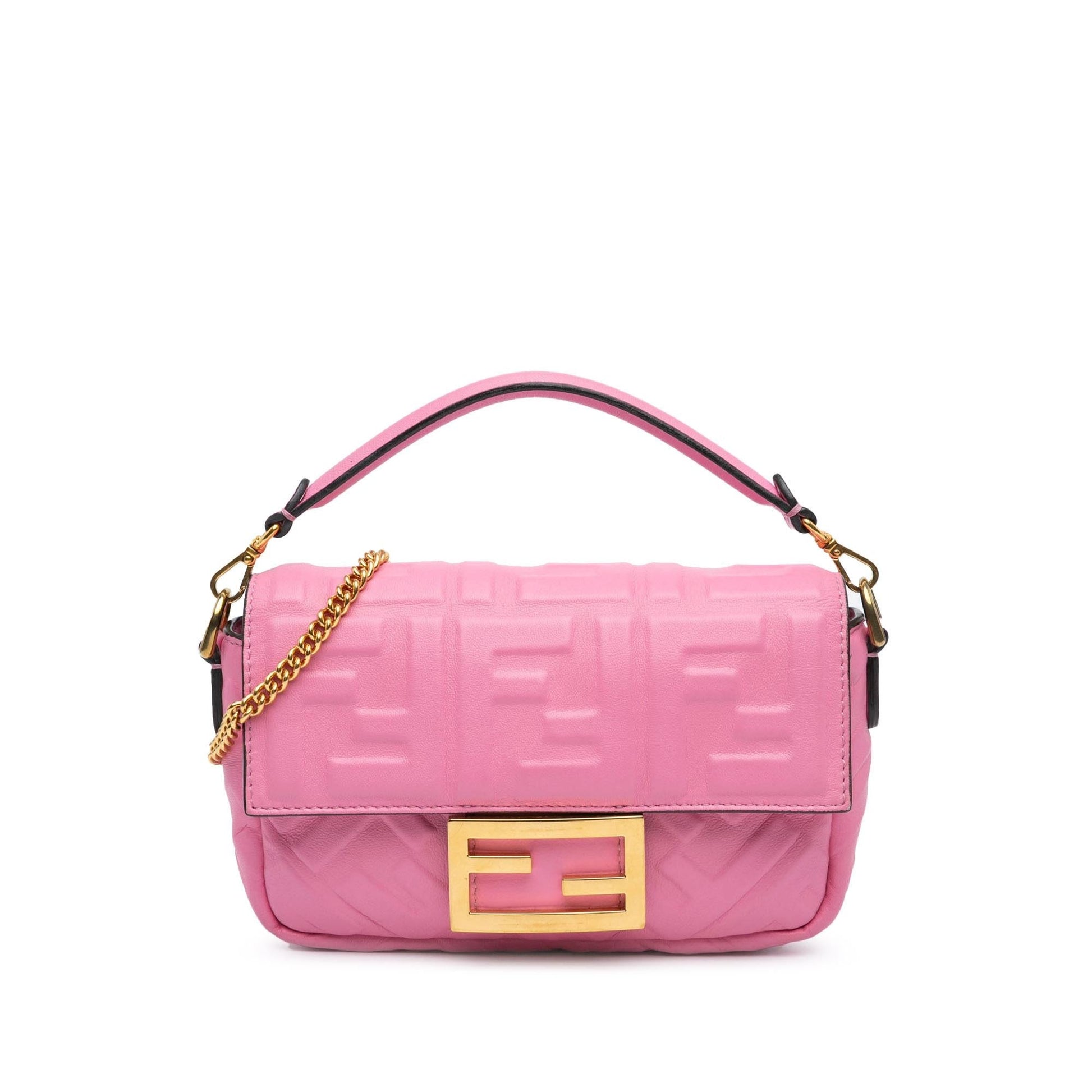 Fendi Zucca Baguette Satchel Shg Fbjqka Mini Embossed Satchel Bag