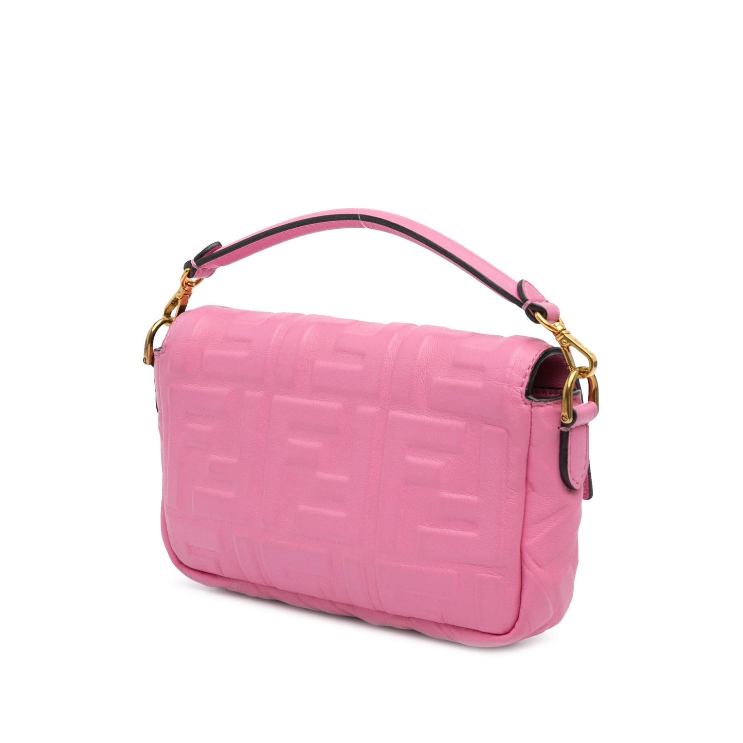 Fendi Zucca Baguette Satchel Mini Embossed Satchel Bag