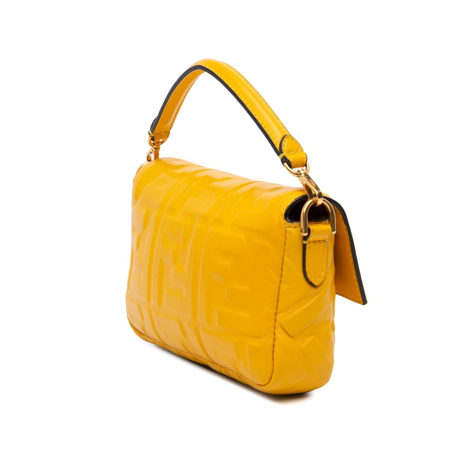 Fendi Zucca Baguette Satchel Leather Mini Embossed Satchel Bag Baguette Satchel 1