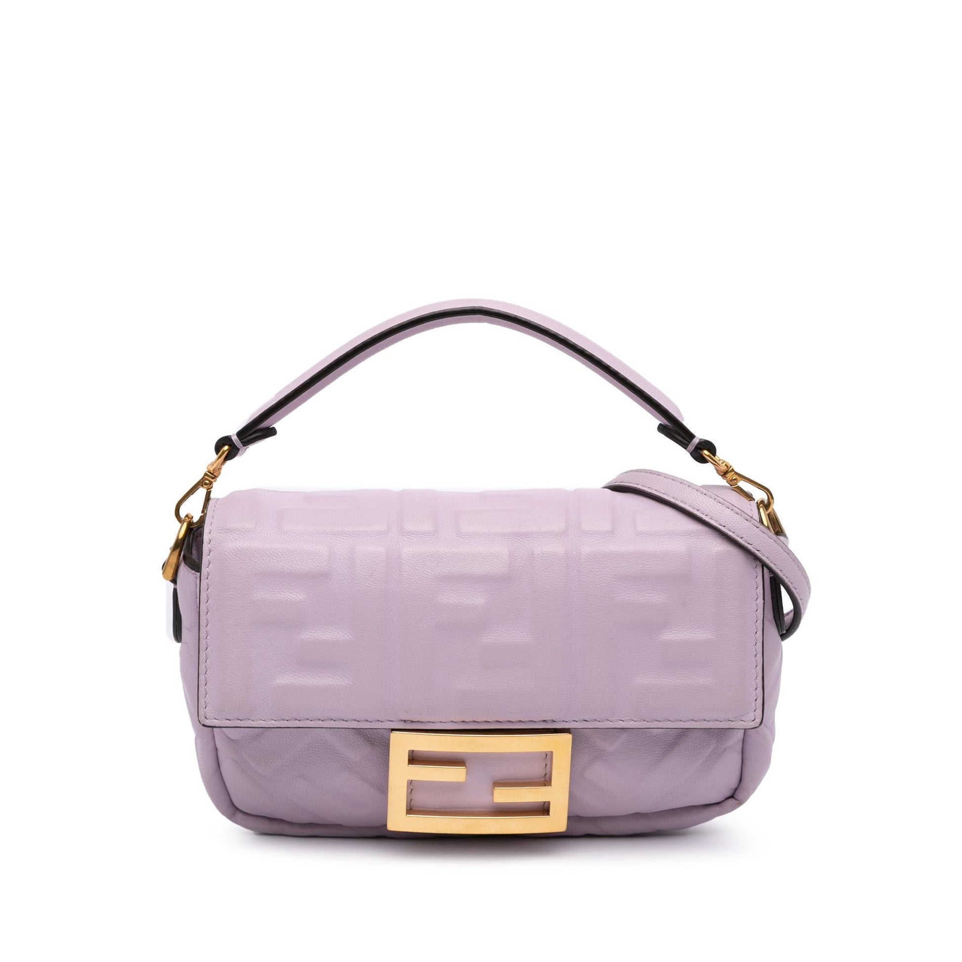 Fendi Zucca Baguette Satchel Leather Mini Embossed Satchel Bag Baguette Satchel 3