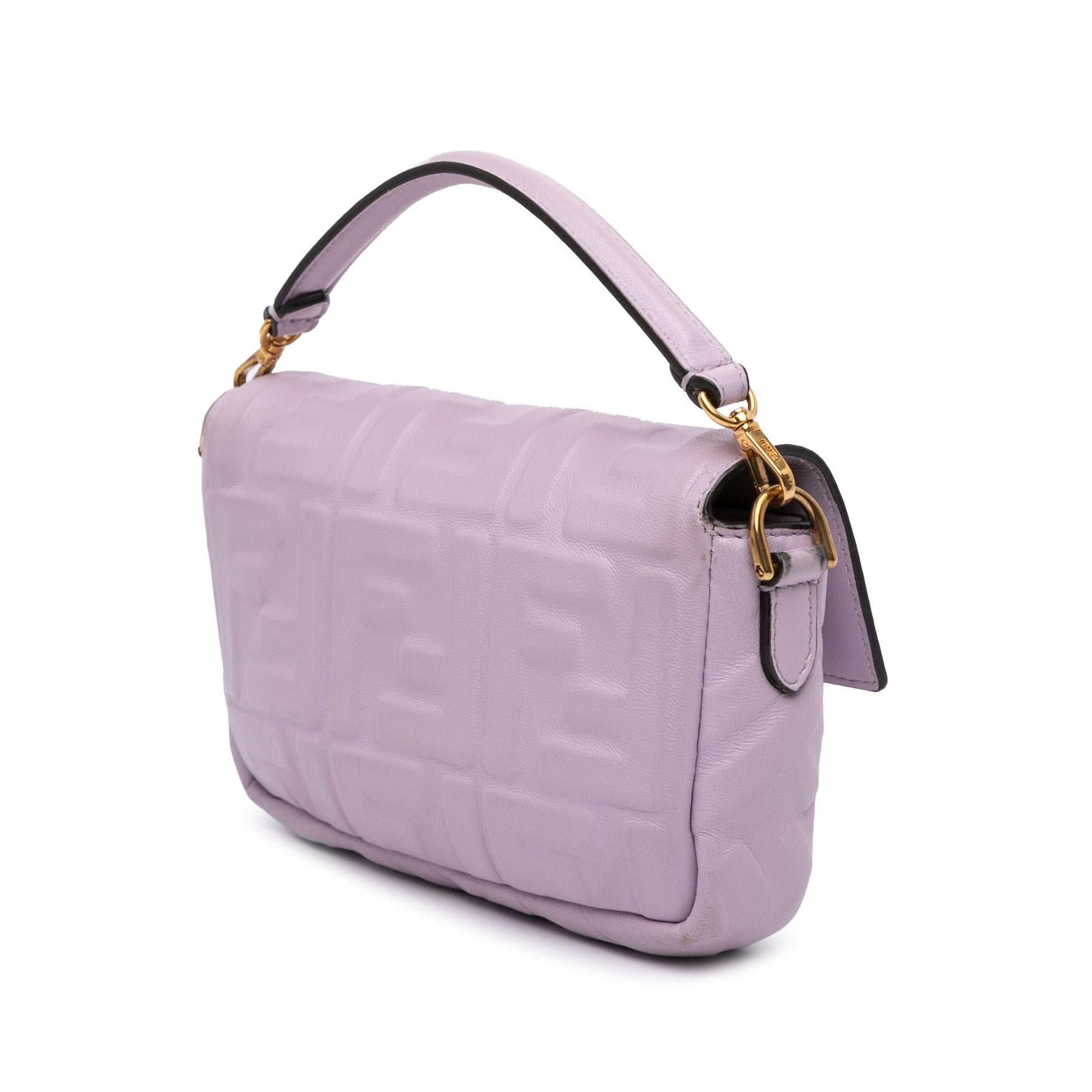 Fendi Zucca Baguette Satchel Leather Mini Embossed Satchel Bag Baguette Satchel 3