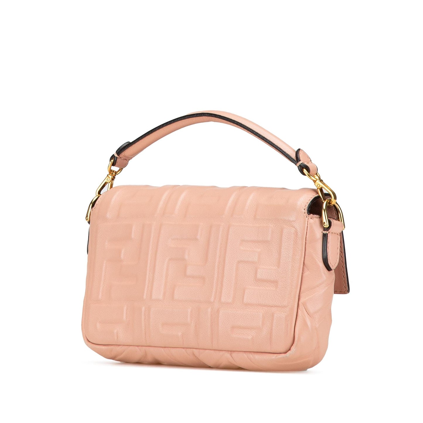 Fendi Zucca Baguette Satchel Leather Mini Embossed Satchel Bag Baguette Satchel 13