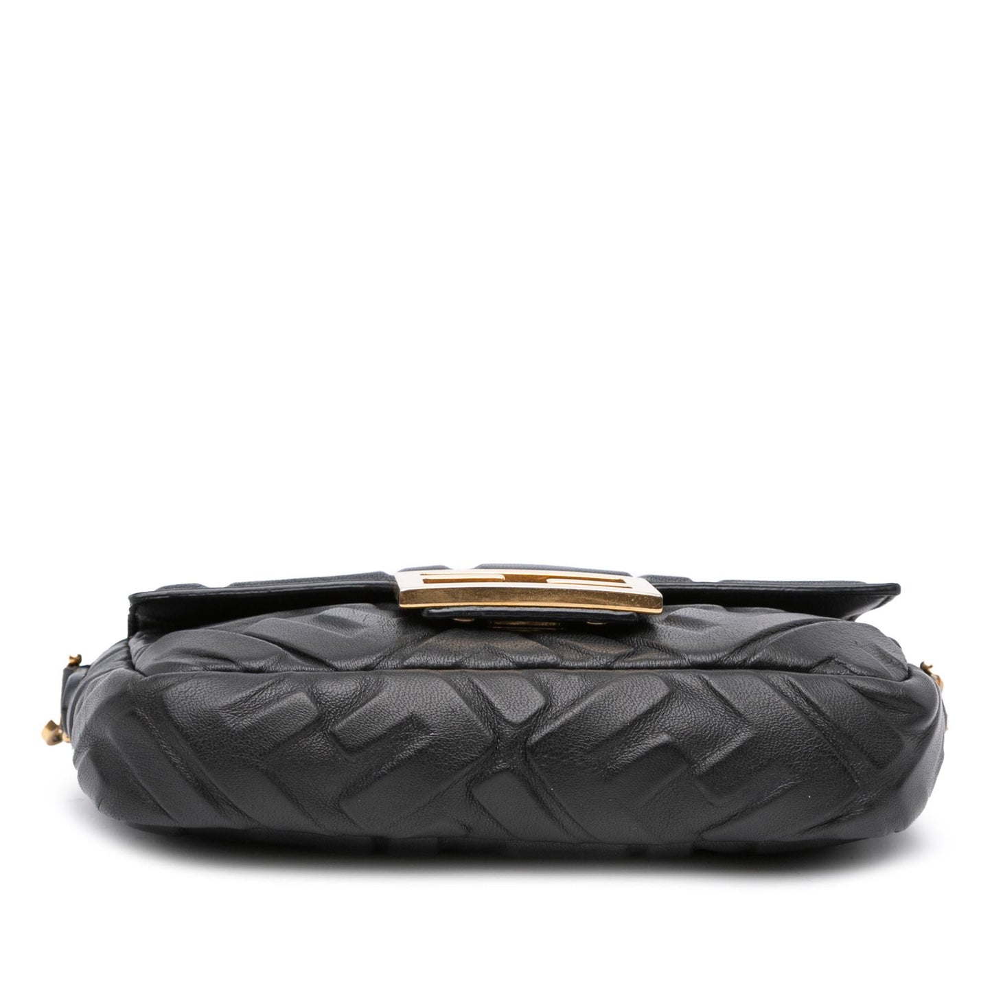 Fendi Zucca Baguette Satchel Leather Mini Embossed Satchel Bag Baguette Satchel 21