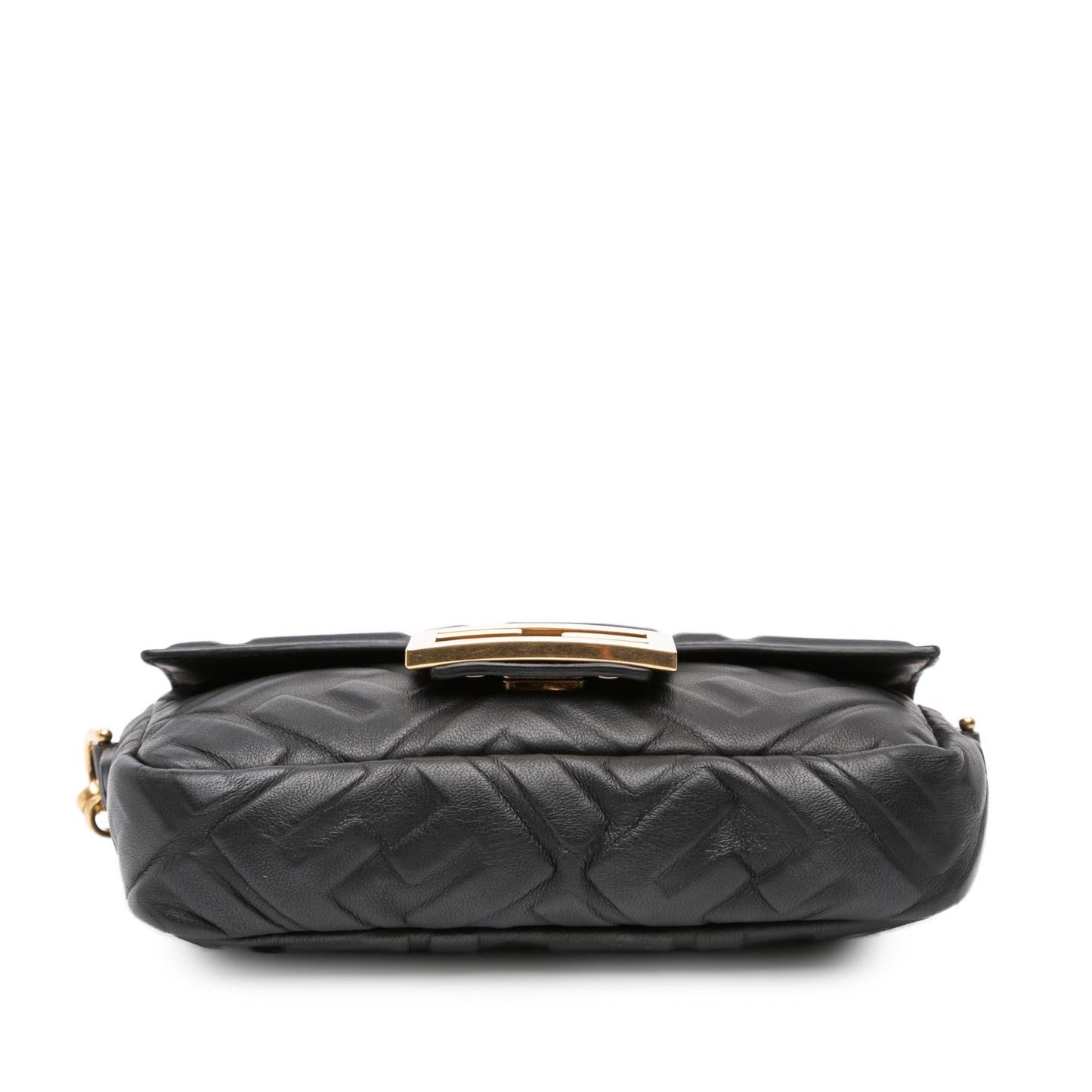 Fendi Zucca Baguette Satchel Leather Mini Embossed Satchel Bag Baguette Satchel 23