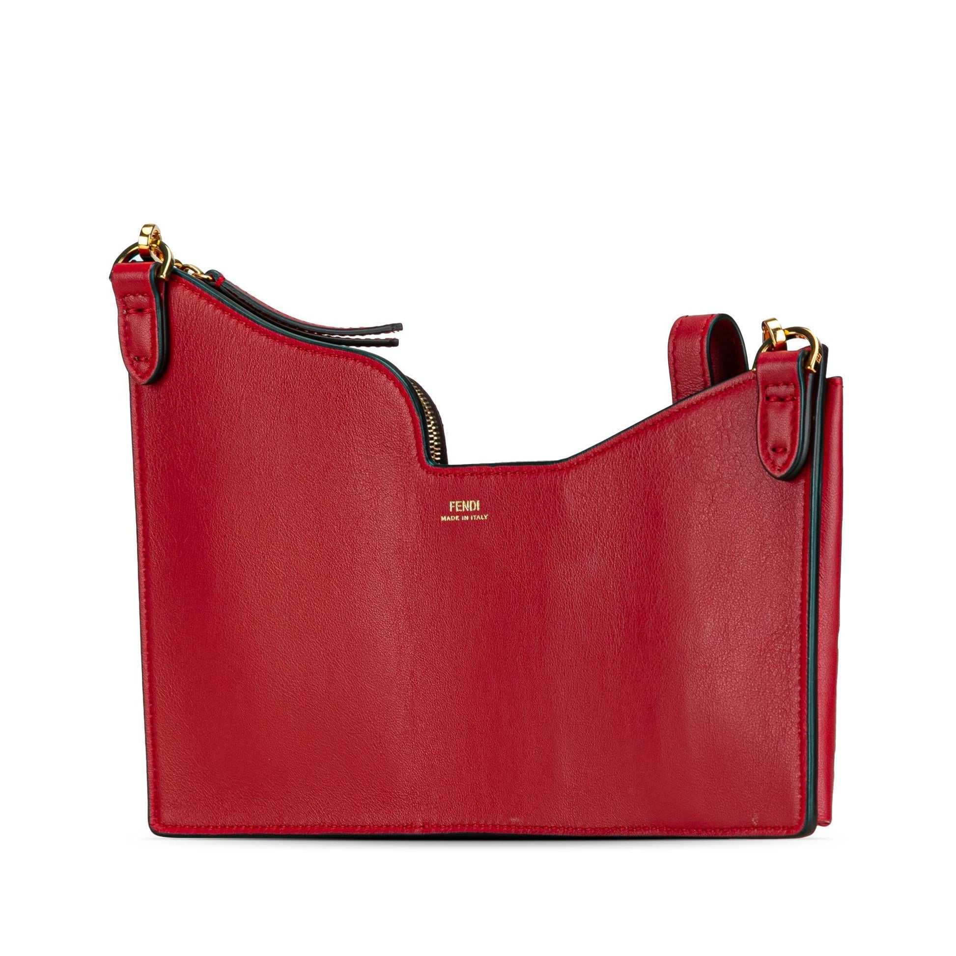 Fendi Zucca And Pocket Crossbody Shg Q6Drey Leather Mini Crossbody Bag