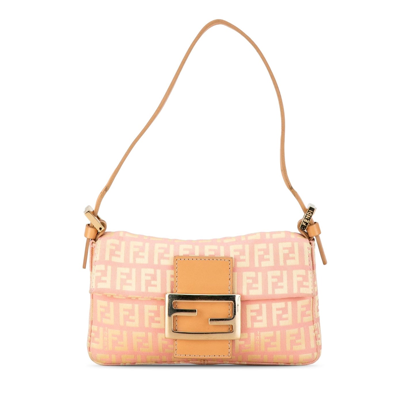 Fendi Zucchino Baguette Shg Ezjzrs Shoulder Bag Canvas Mini