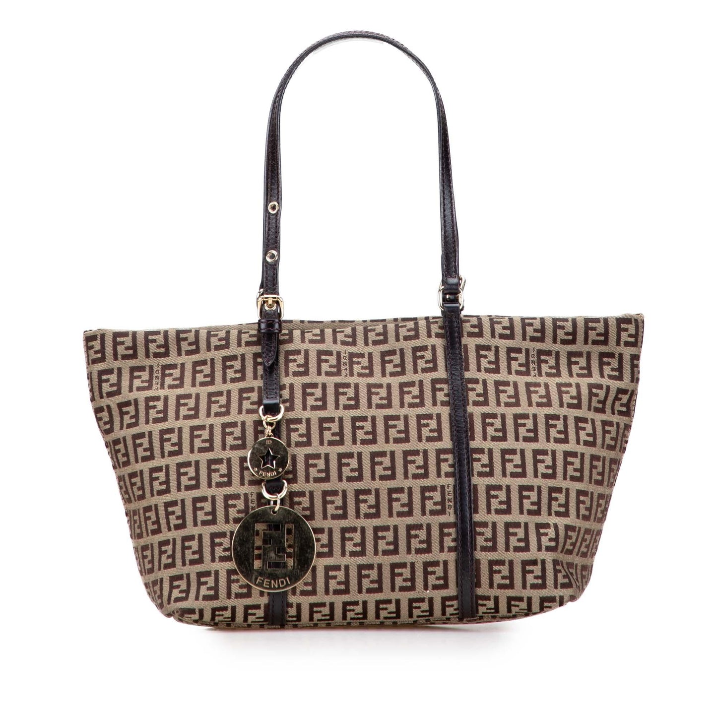 Fendi Zucchino Superstar Tote Canvas Mini Tote Bag
