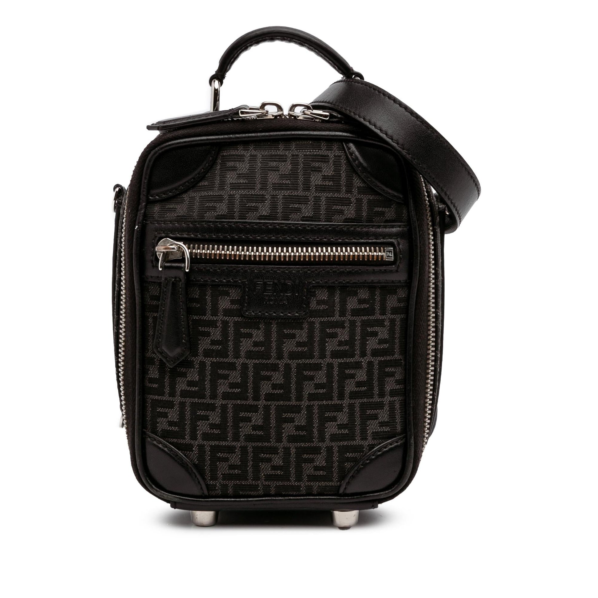 Fendi Zucchino Recycled Jacquard Trolley Satchel Mini Satchel Bag