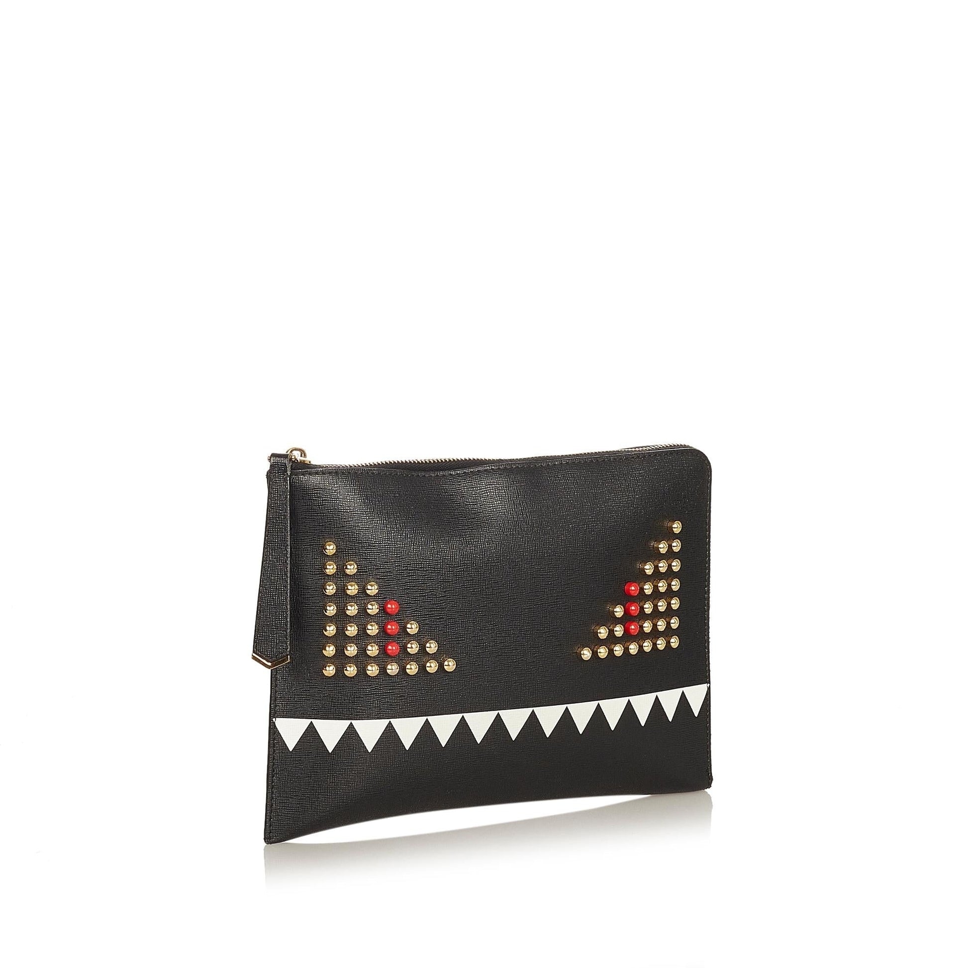 Fendi Monster Clutch Bag Shg Leather Bag Shg 26145