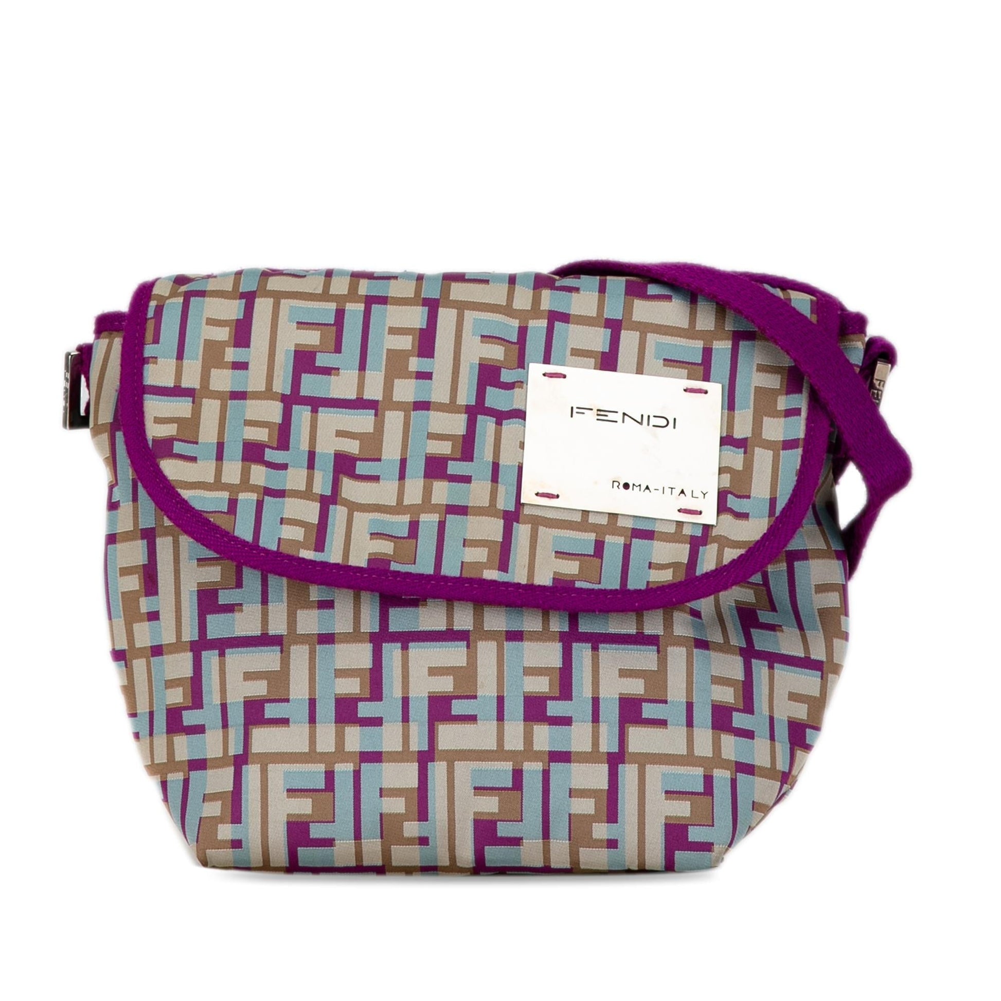 Fendi Zucca Crossbody Shg 5Mqtj2 Nylon Multicolor Crossbody Bag