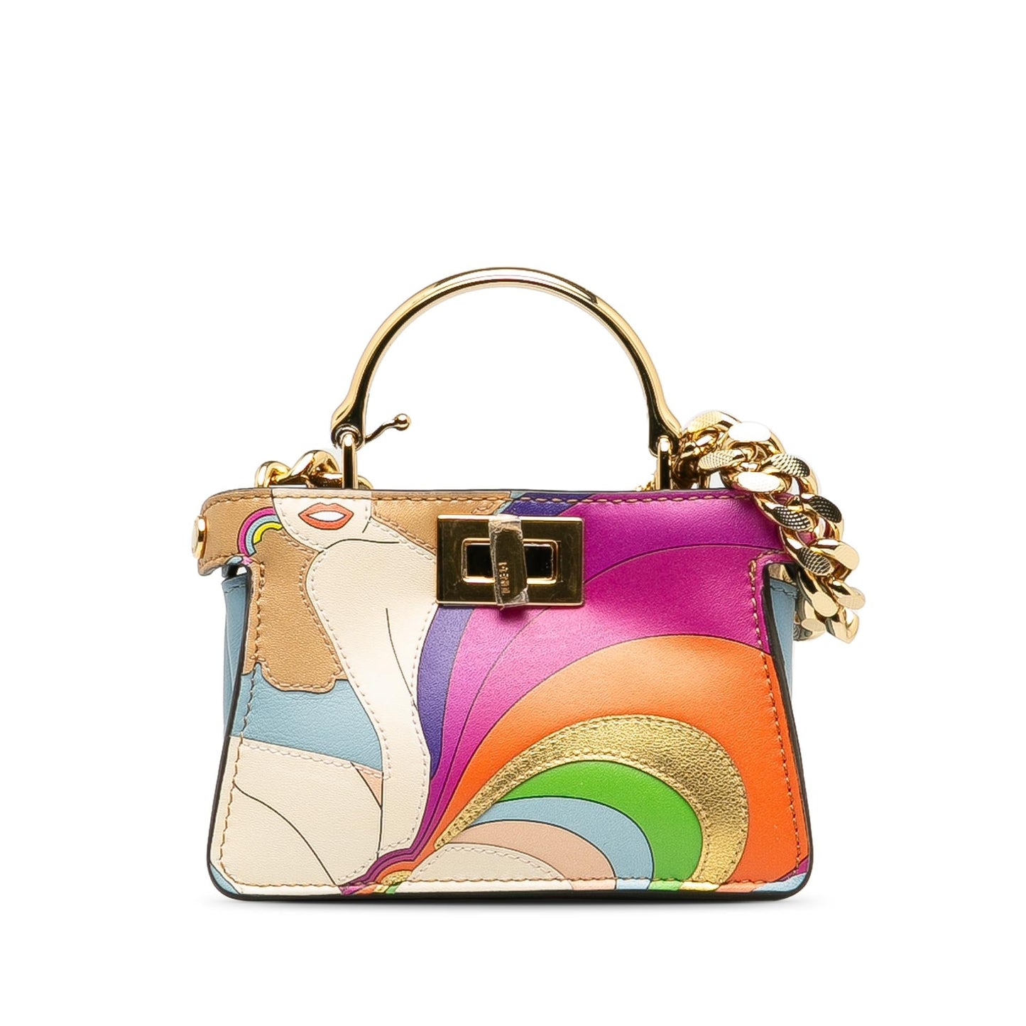 Fendi Nano Rainbow Inlay Peekaboo Satchel Satchel Bag Satchel Shg Thjrfs