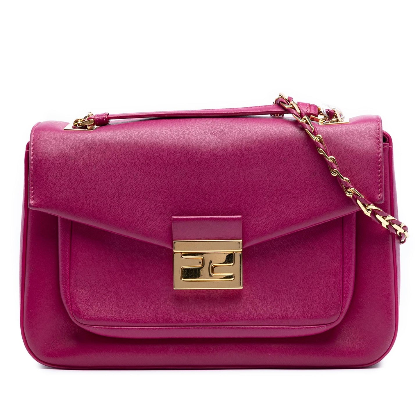 Fendi Nappa Be Baguette Crossbody Shoulder Bag