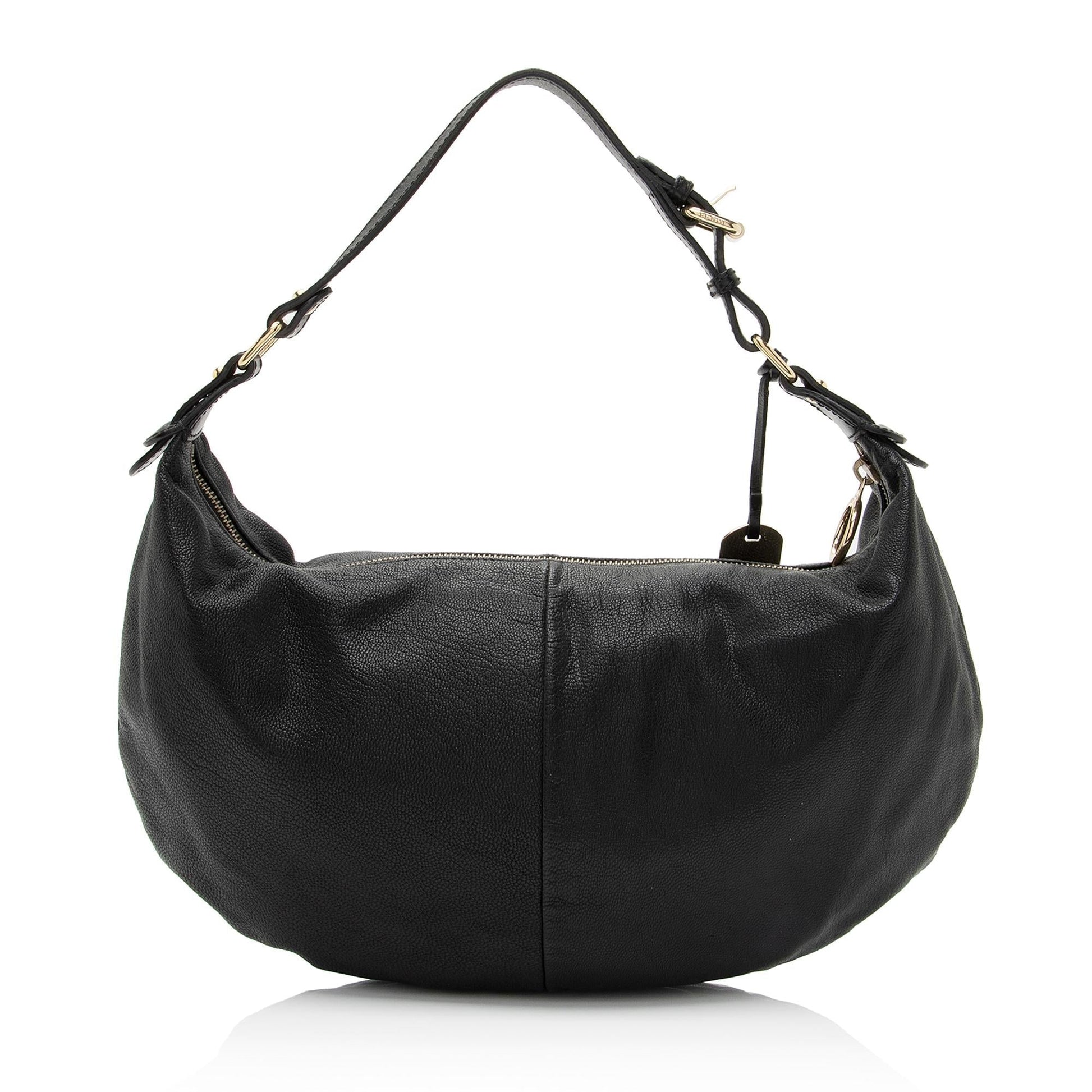Fendi Nappa Hobo Shf Kyspjl Leather Small Shoulder Bag