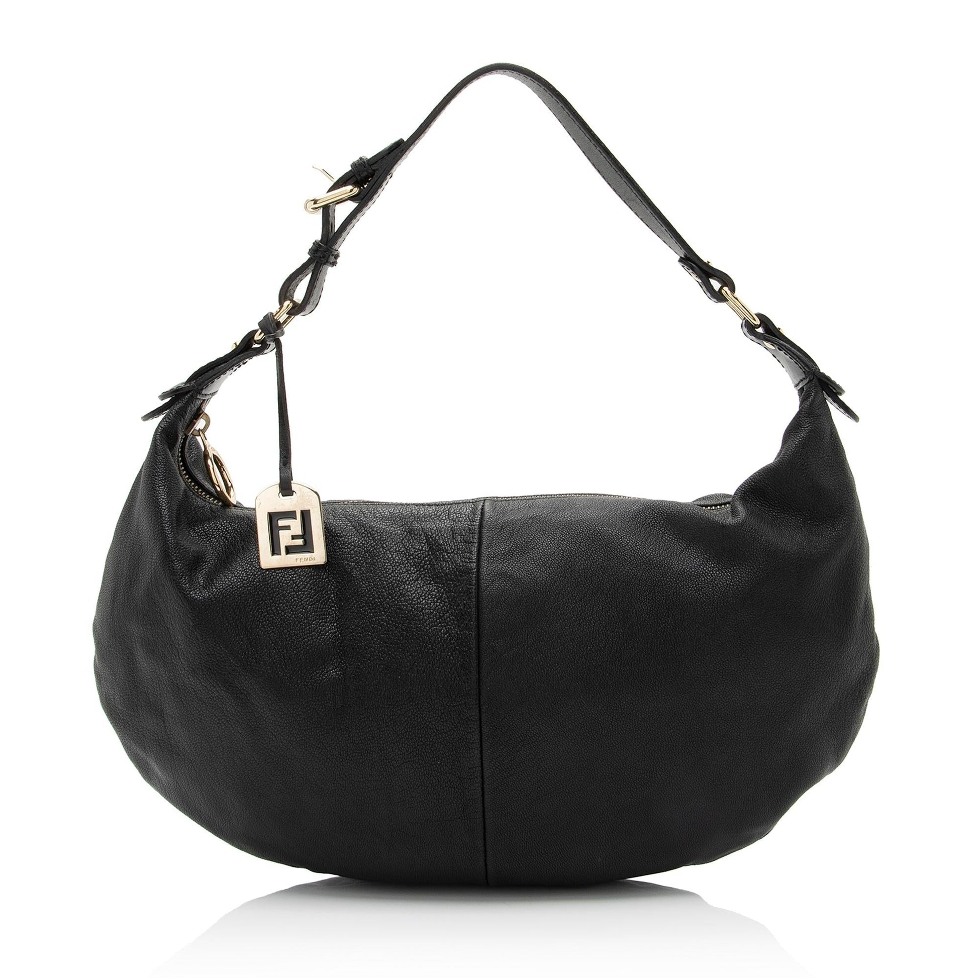 Fendi Nappa Hobo Shf Kyspjl Leather Small Shoulder Bag