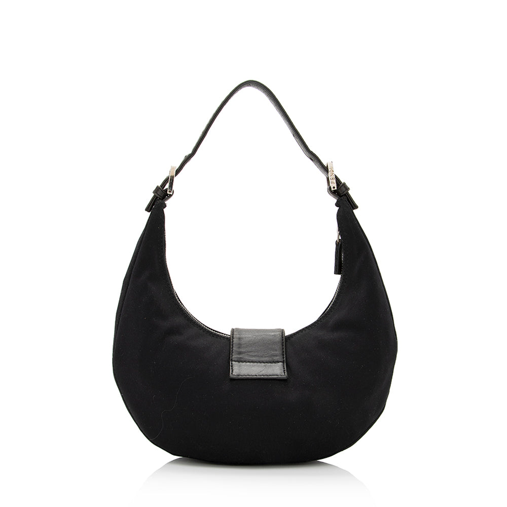 Fendi Neoprene Half Moon Shoulder Bag Shf