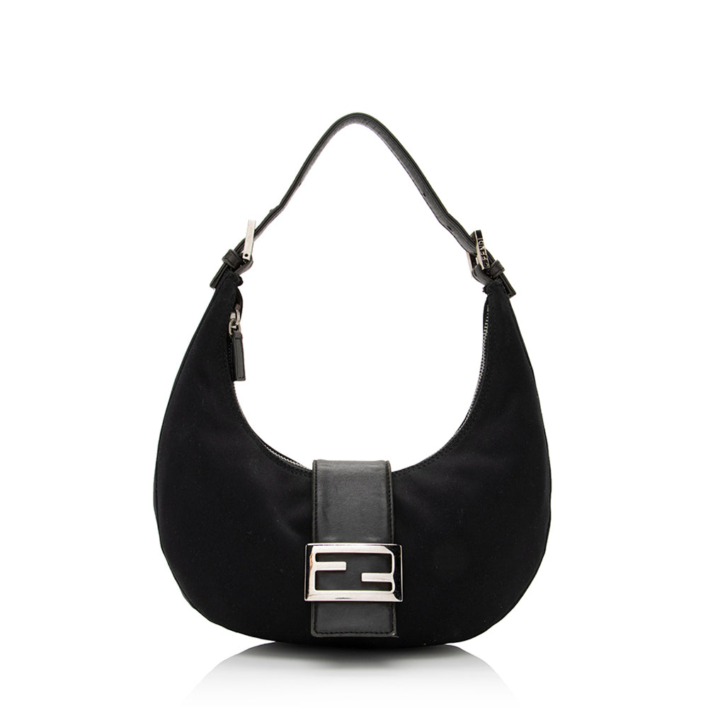 Fendi Neoprene Half Moon Shoulder Bag Shf