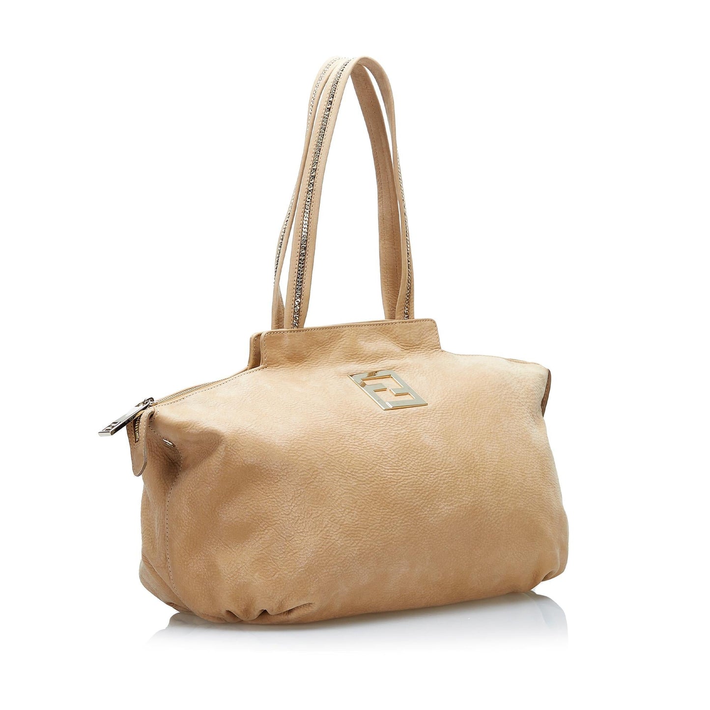 Fendi Nubuck Chains Tote Shg Tote Bag