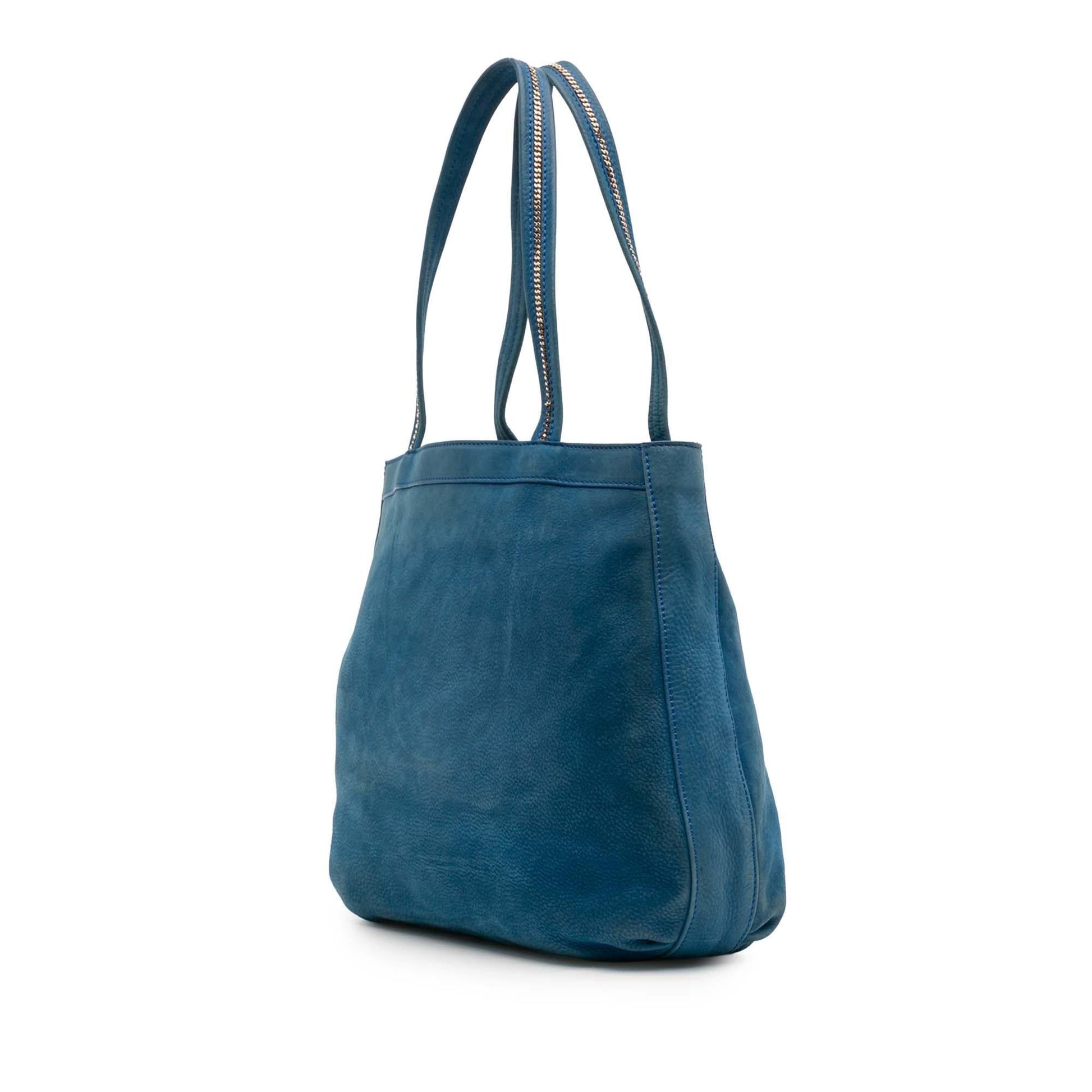 Fendi Nubuck Ff Chains Tote Tote Bag