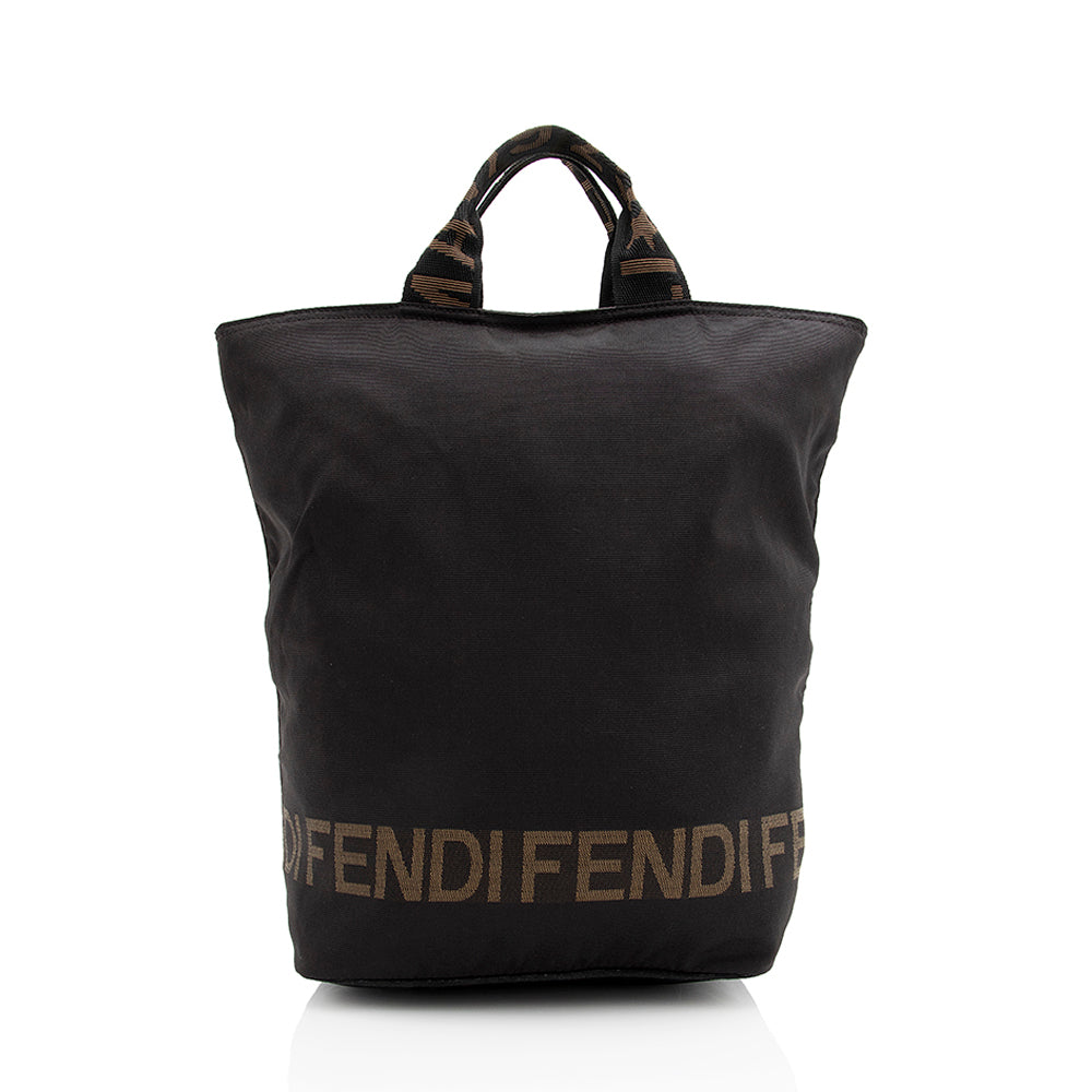 Fendi Ff Tote Shf Nylon Tote Bag