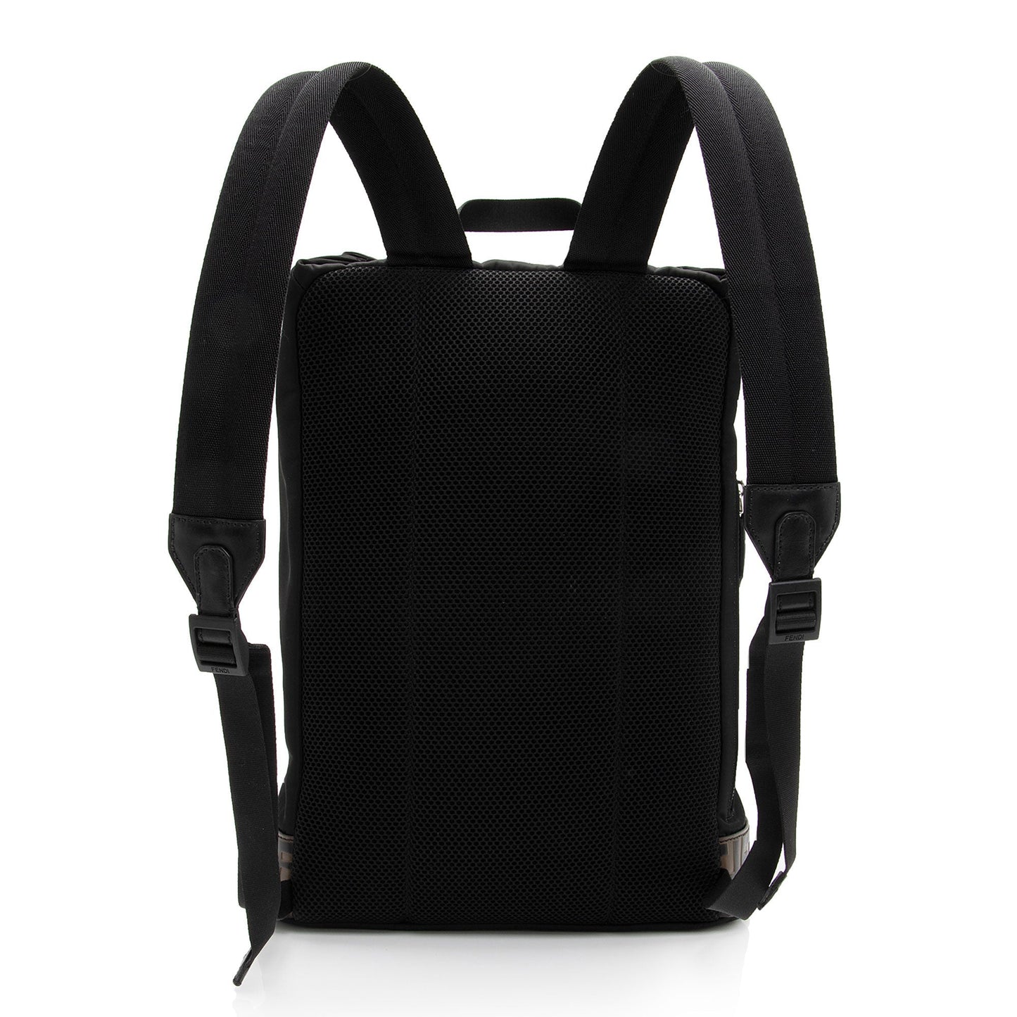 Fendi Ff Calfskin Santander Backpack Shf Fmxhgb Nylon Embossed Shoulder Bag