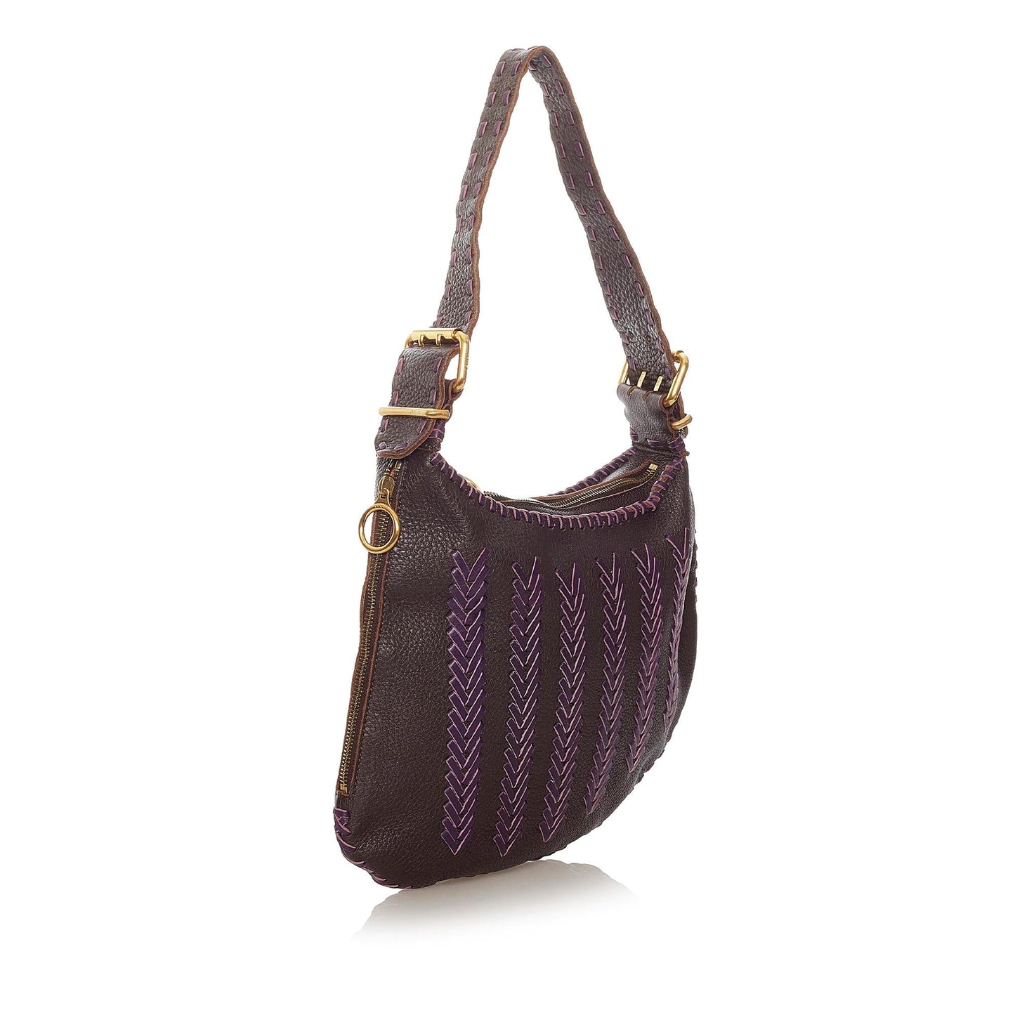 Fendi Oyster Hobo Bag Shg Leather Shoulder Bag