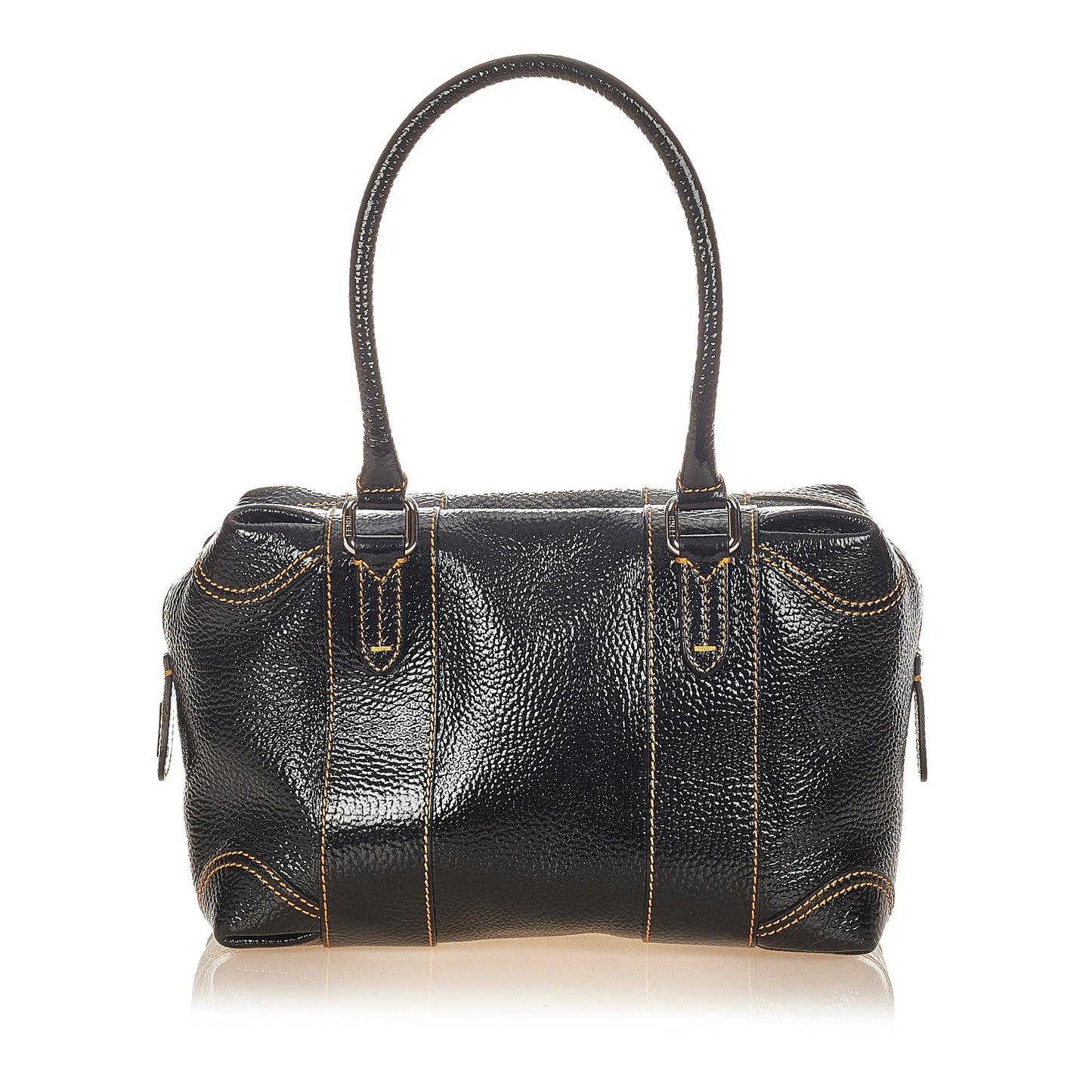 Fendi Handbag Shg Leather Patent Satchel Bag