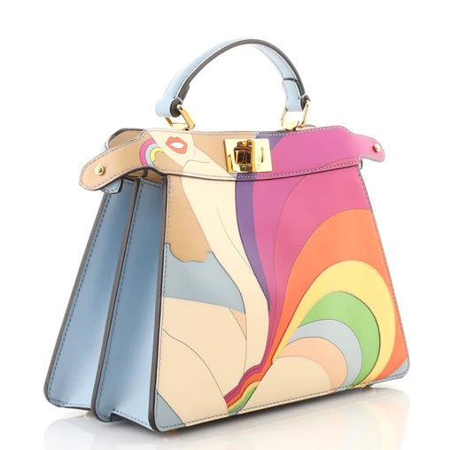 Fendi Iseeu Printed Bag Leather Travel Bag