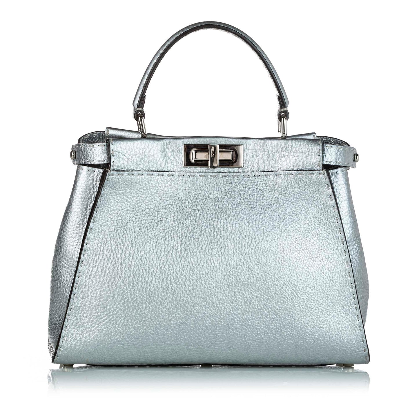 Fendi Peekaboo Satchel Shg Leather Satchel Bag