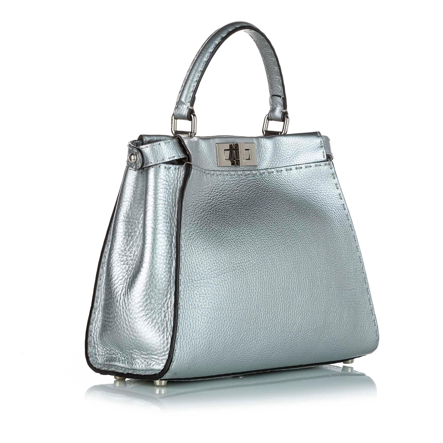 Fendi Peekaboo Satchel Shg Leather Satchel Bag