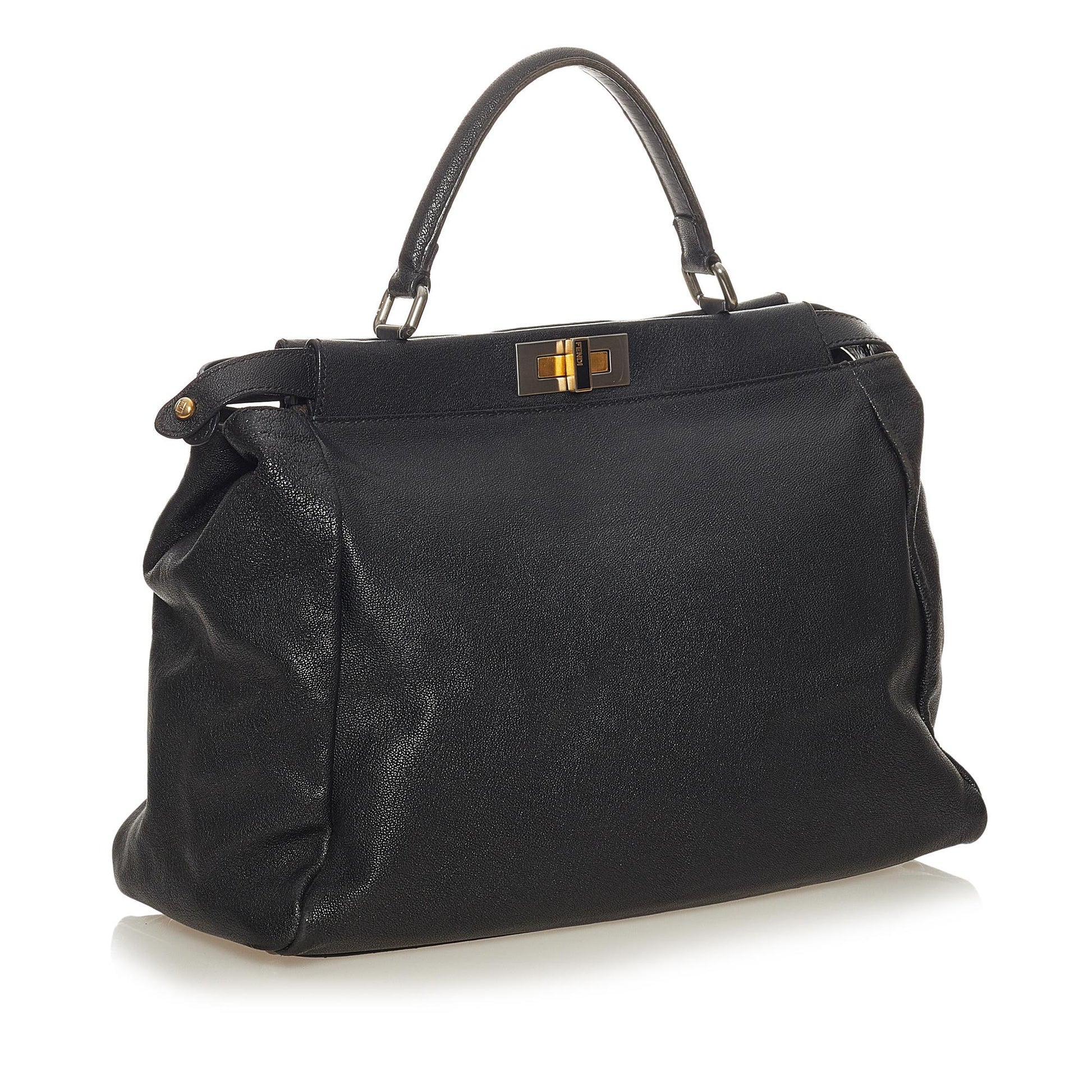 Fendi Peekaboo Satchel Shg Leather Satchel Bag Satchel Shg 27736