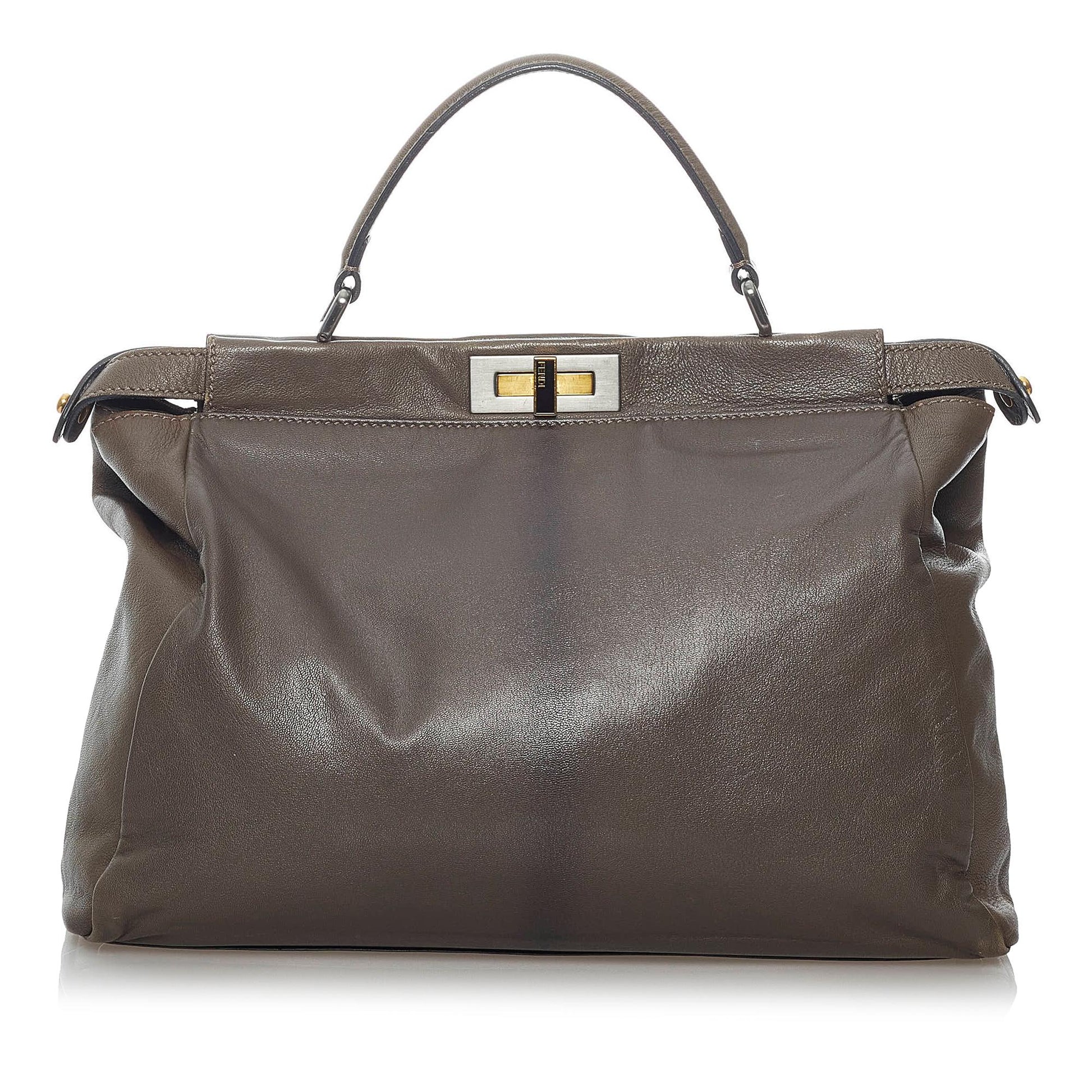 Fendi Peekaboo Satchel Shg Leather Satchel Bag Satchel Shg 30047