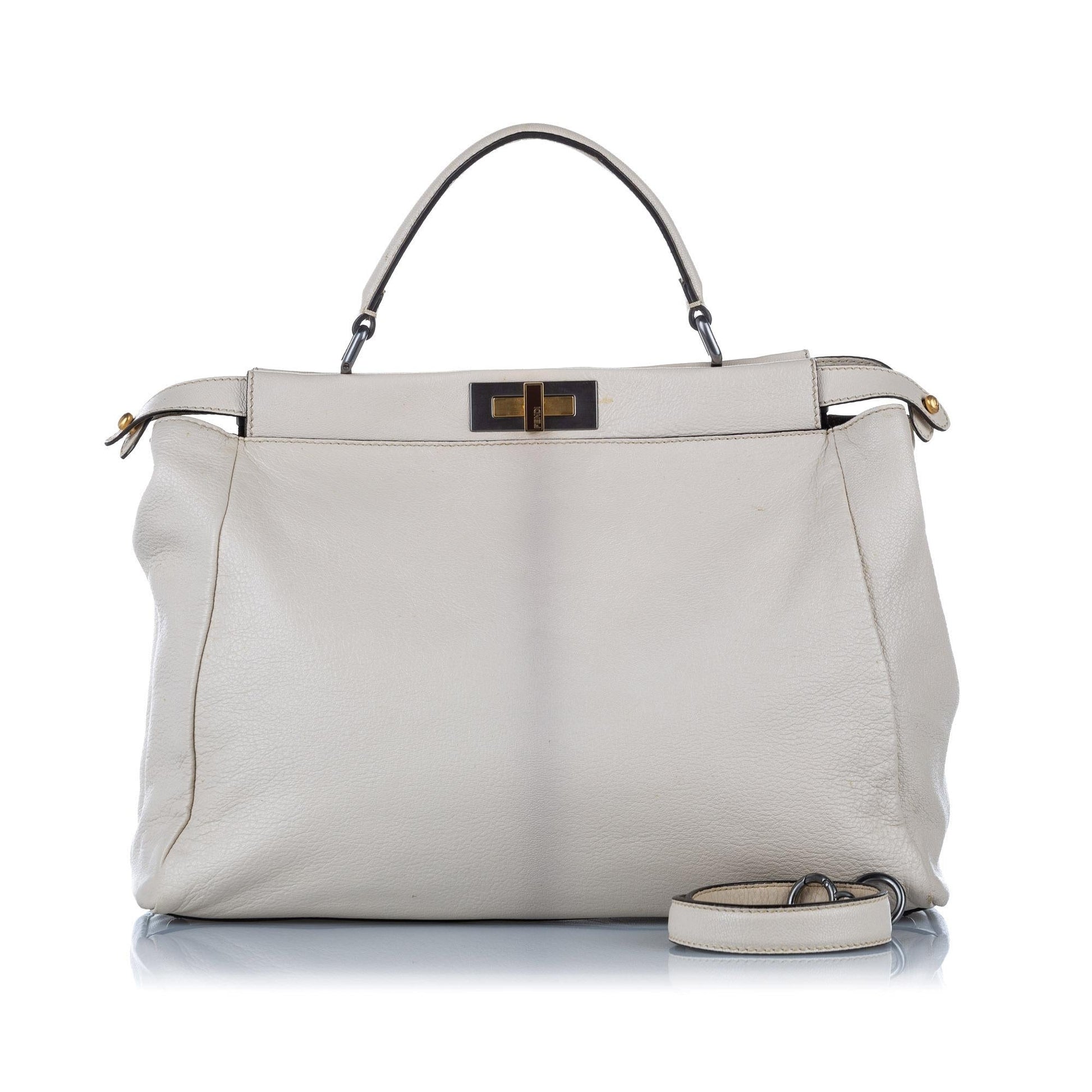 Fendi Peekaboo Satchel Shg Leather Satchel Bag Satchel Shg 32335