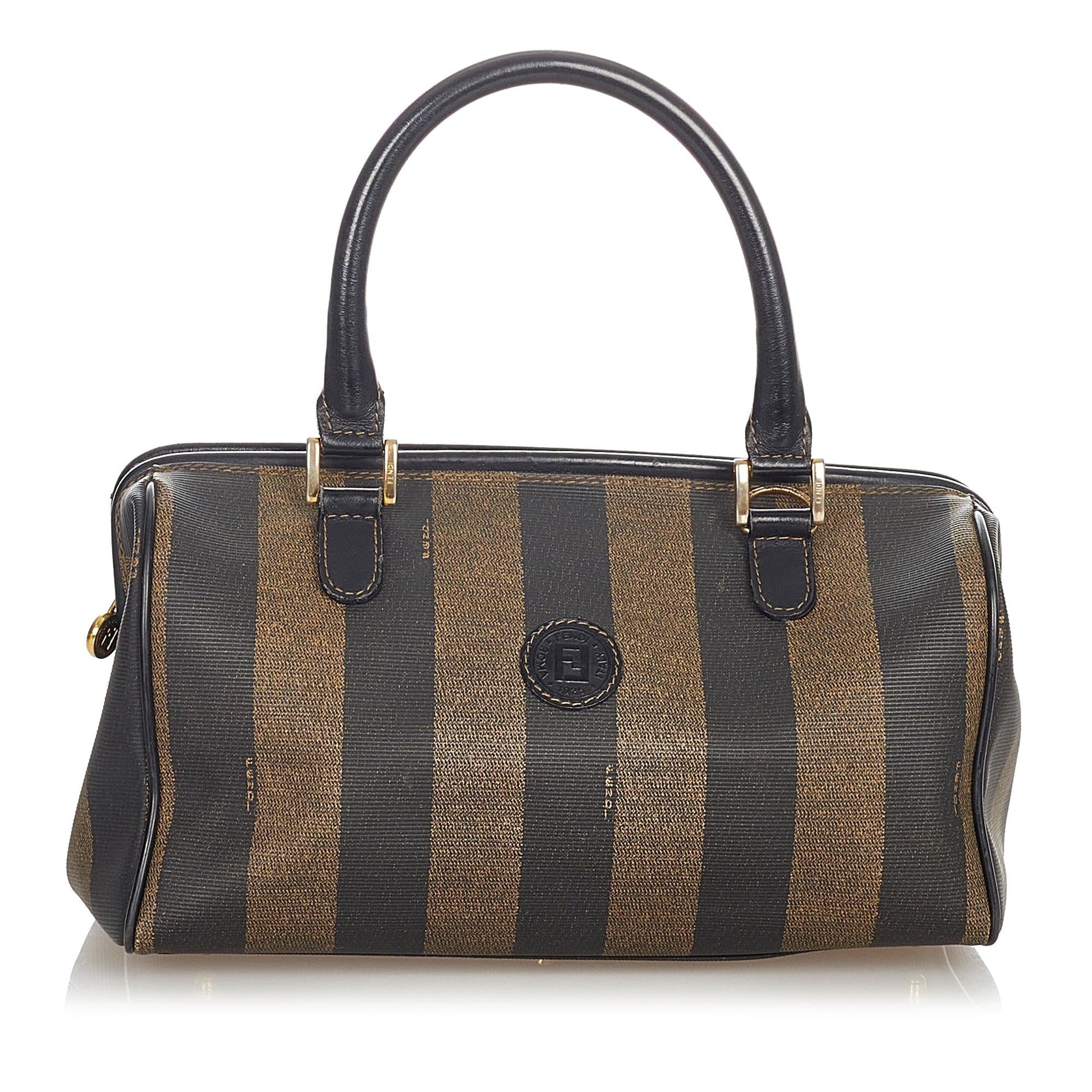 Fendi Pequin Boston Bag Shg Satchel Bag Bag Shg 23974