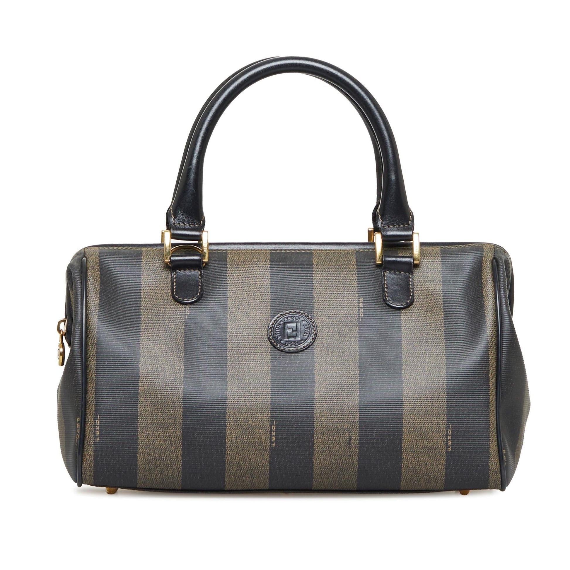Fendi Pequin Boston Bag Shg Johchg Satchel Bag