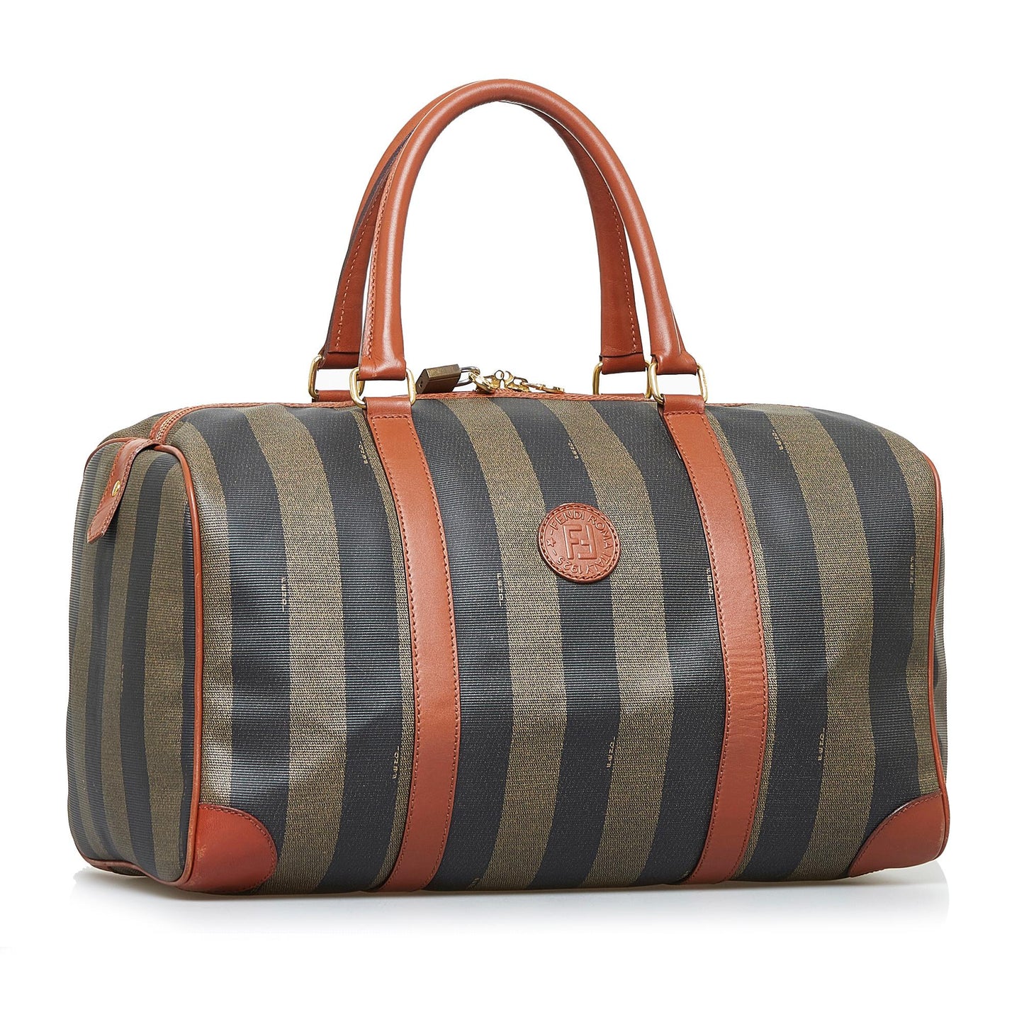 Fendi Pequin Boston Bag Shg Xsmfb3 Satchel Bag