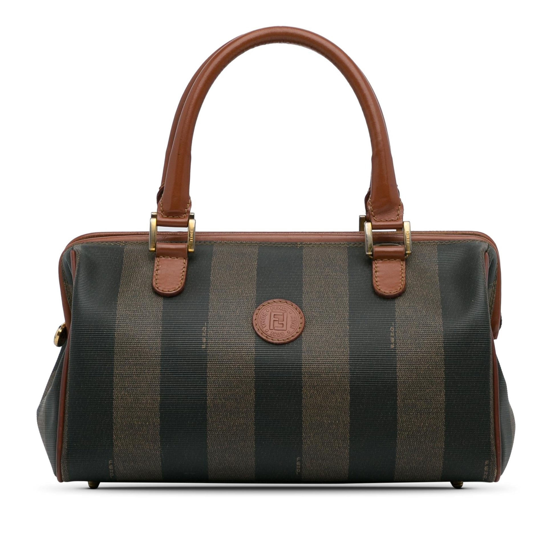Fendi Pequin Boston Bag Shg Tpebc4 Satchel Bag