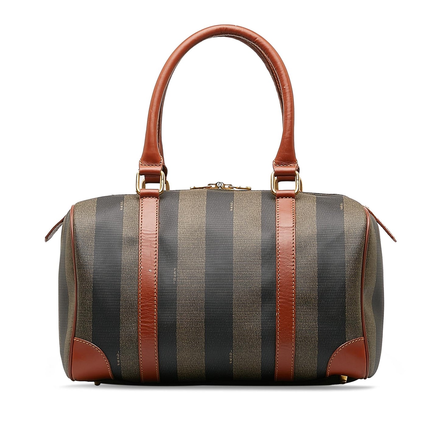 Fendi Pequin Boston Shg Pod5Gy Satchel Bag