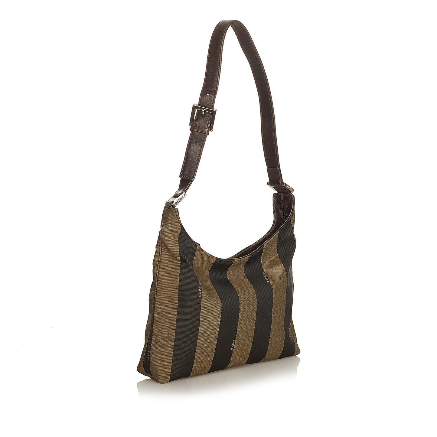 Fendi Pequin Shoulder Bag Shg Canvas Bag Shg 25161