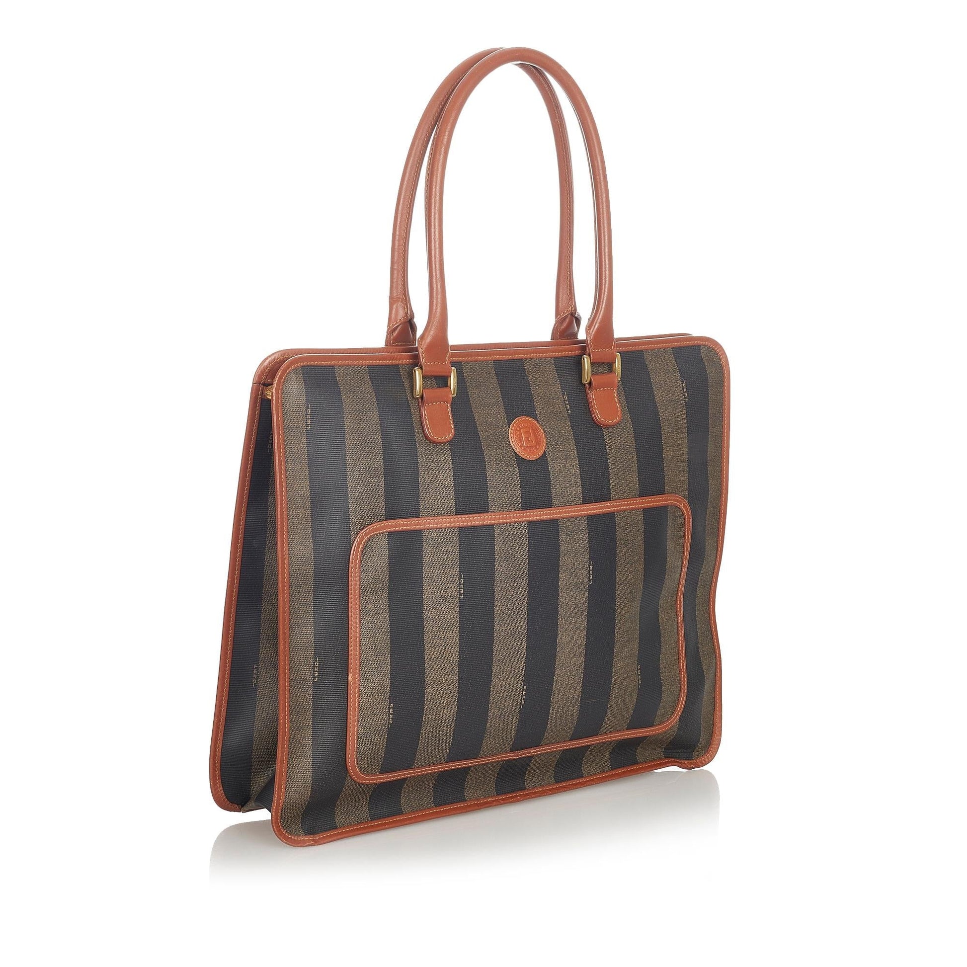 Fendi Pequin Tote Bag Shg Canvas Bag Shg 23641
