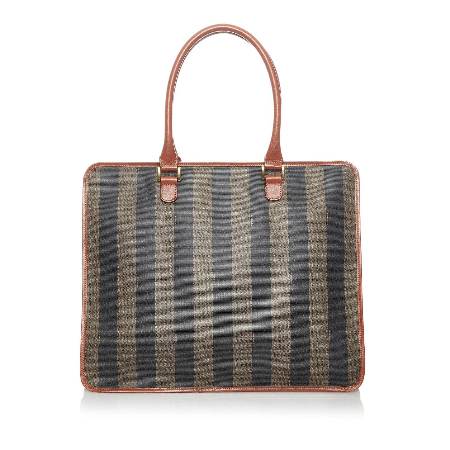 Fendi Pequin Tote Bag Shg Canvas