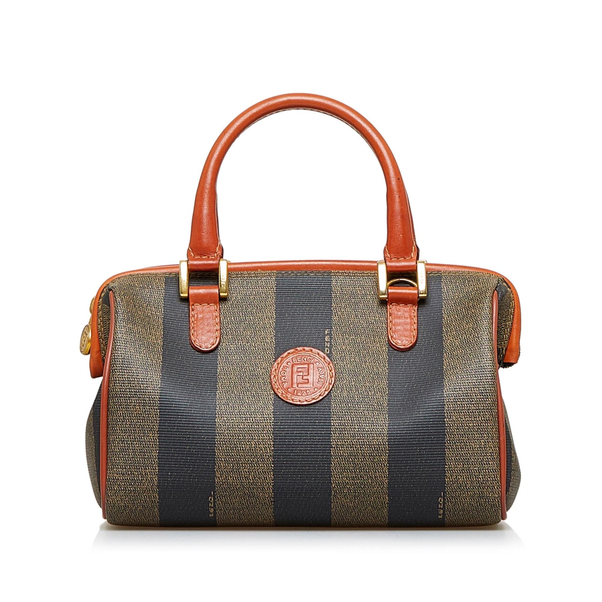 Fendi Pequin Handbag Shg In1Fr6 Satchel Bag