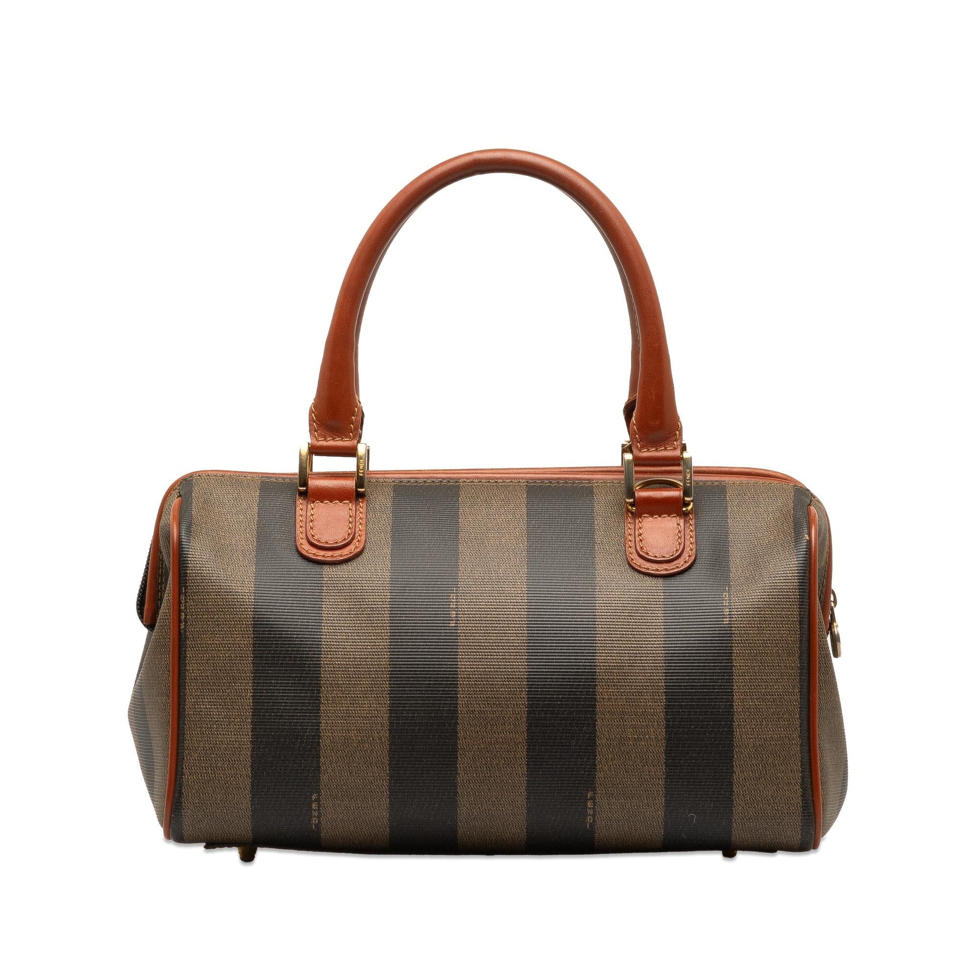 Fendi Pequin Handbag Shg M85B5A Satchel Bag