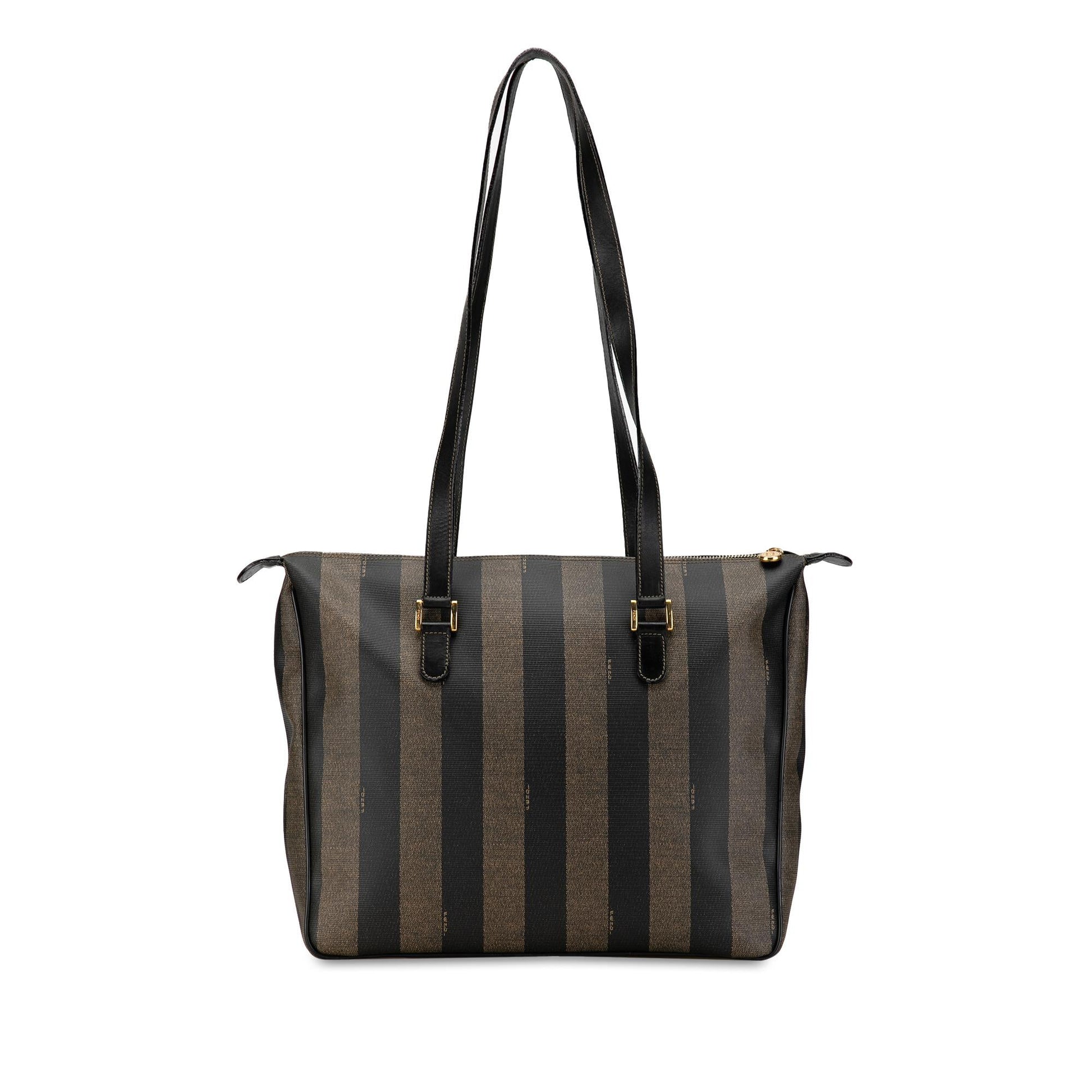 Fendi Pequin Tote Shg Fyvgun Tote Bag