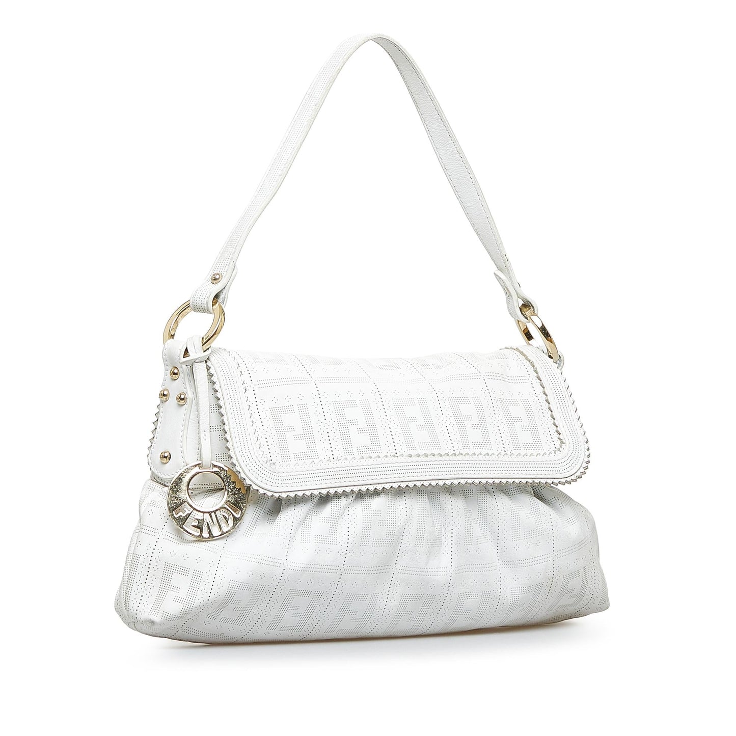 Fendi Perforated Chef Hobo Shg Wmf4Yt Shoulder Bag